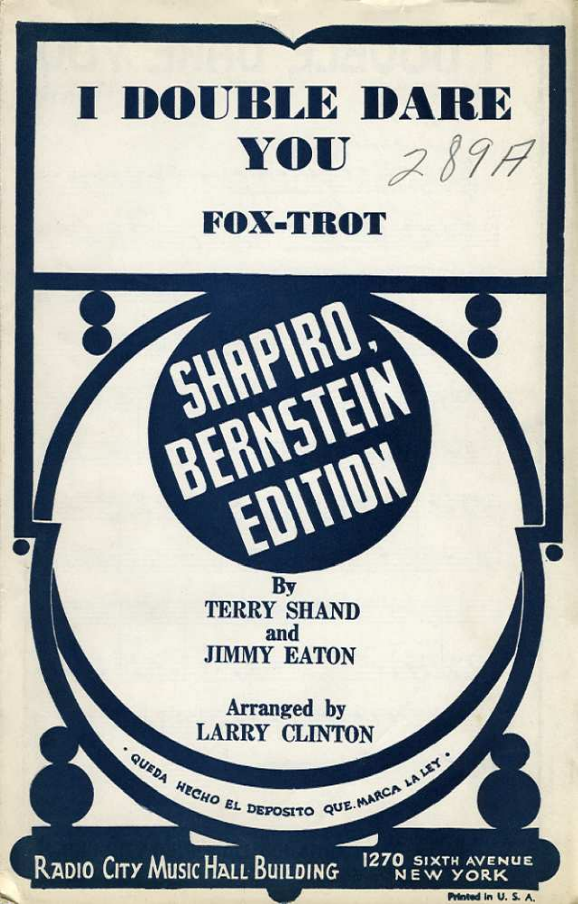 I Double Dare You — sheet music preview
