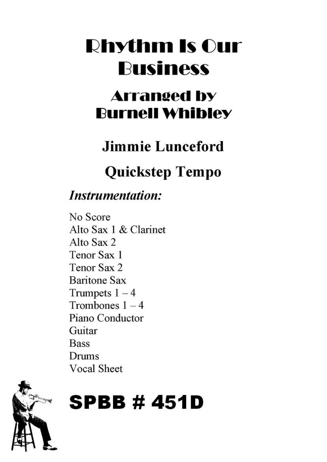 Rhythm Is Our Business — sheet music preview