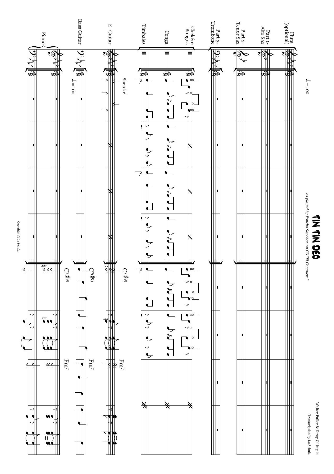 Poncho Sanchez 15 Arr. — sheet music preview