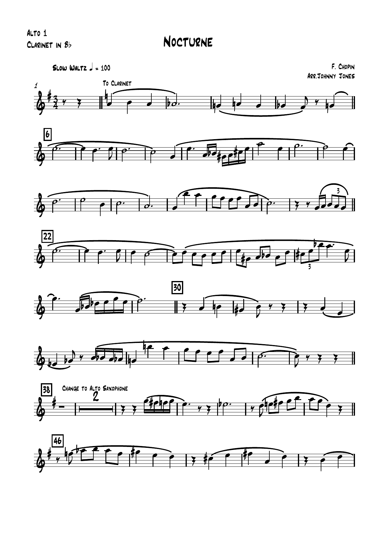 Nocturne — sheet music preview