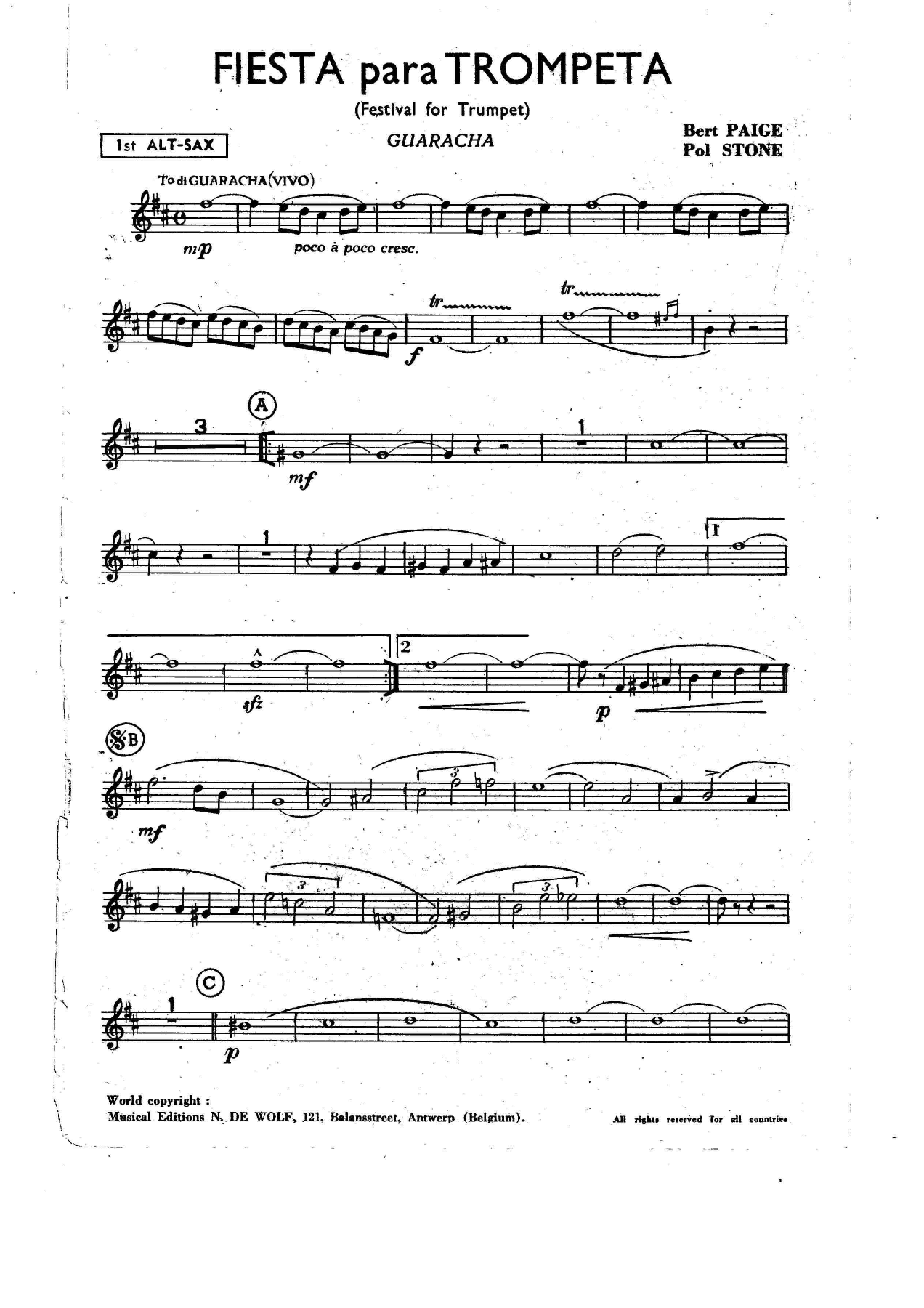 Fiesta Para Trompeta (B.Paige) 2 — sheet music preview