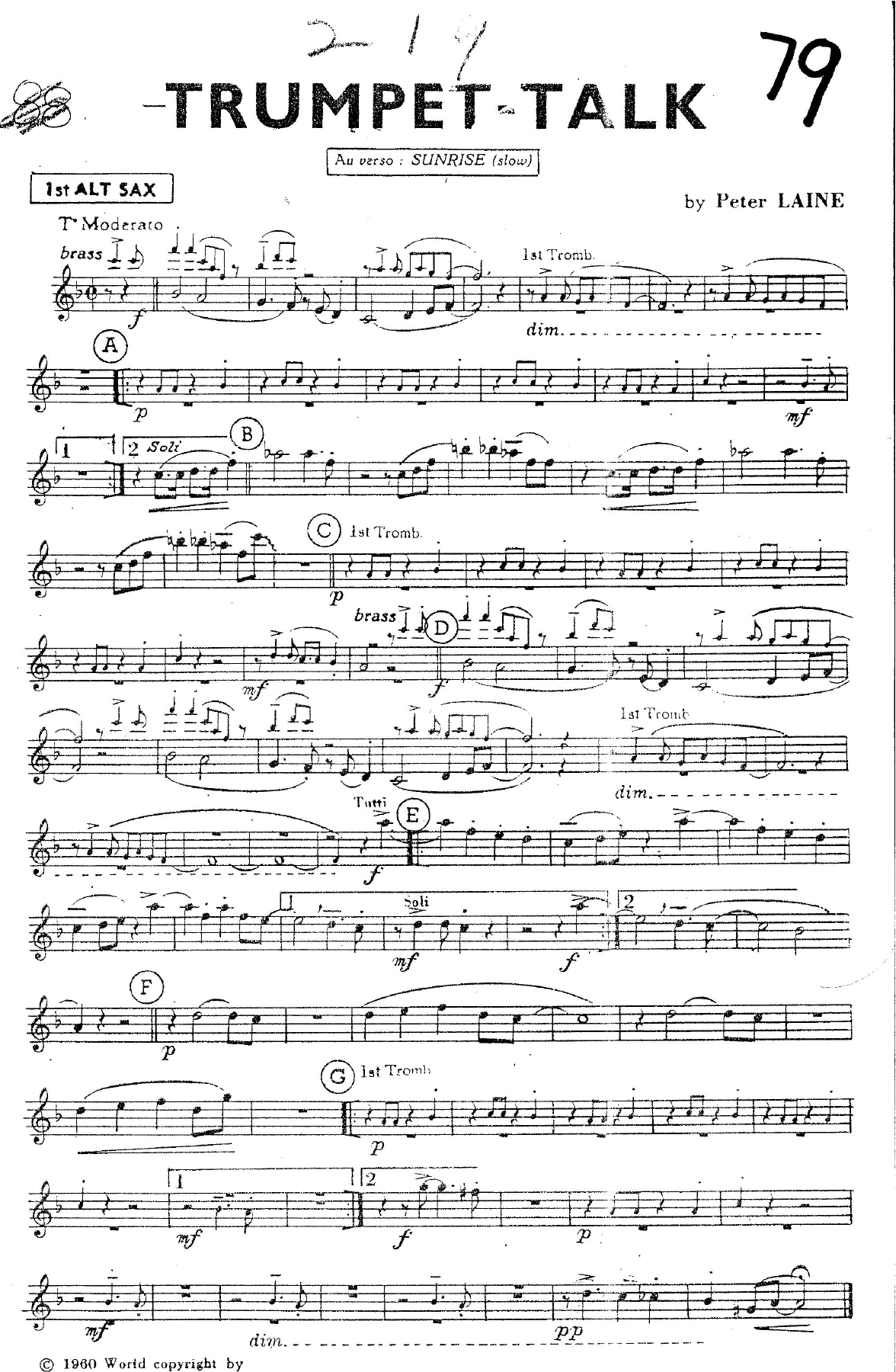 Trumpet Talk (P.Laine) ++ — sheet music preview