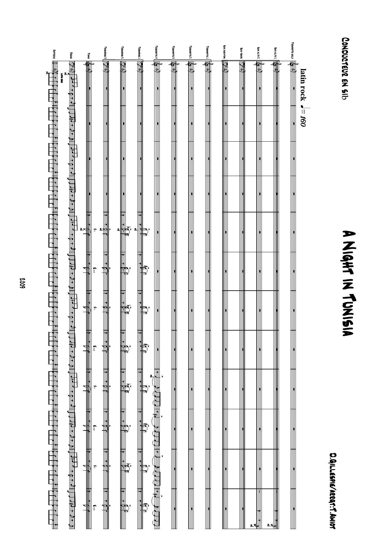 A Night In Tunisia — sheet music preview