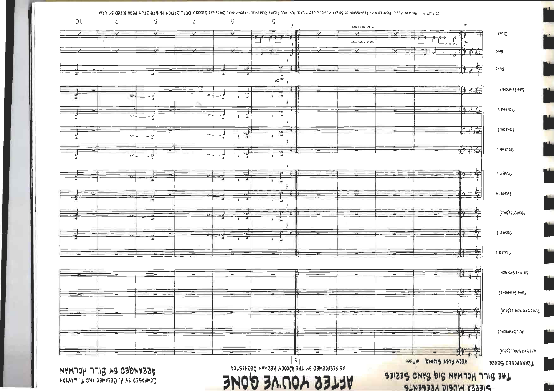 After You've Gone (B.Holman) W.Herman. MP3 — sheet music preview