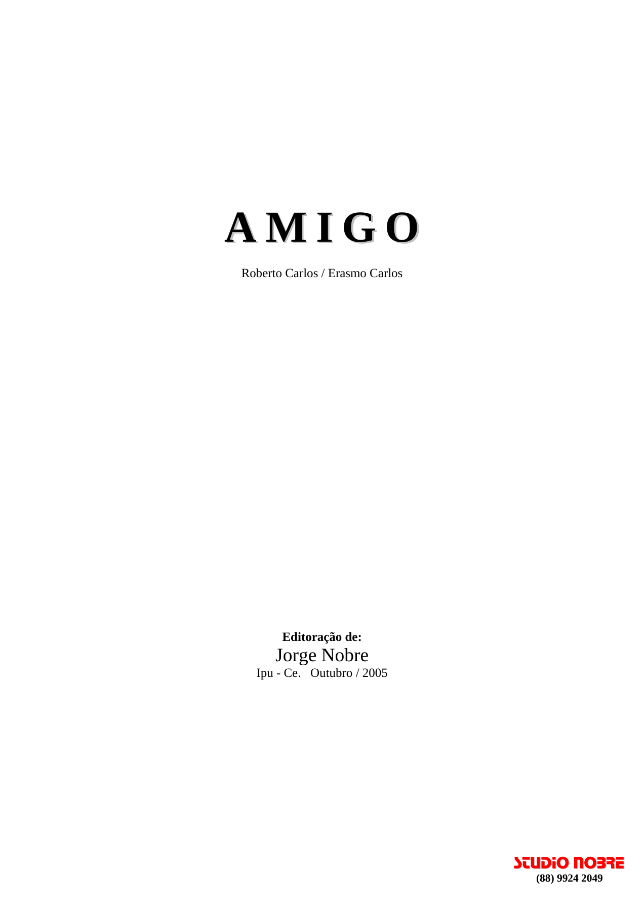 Amigo (R.Conniff) Concert Band — sheet music preview