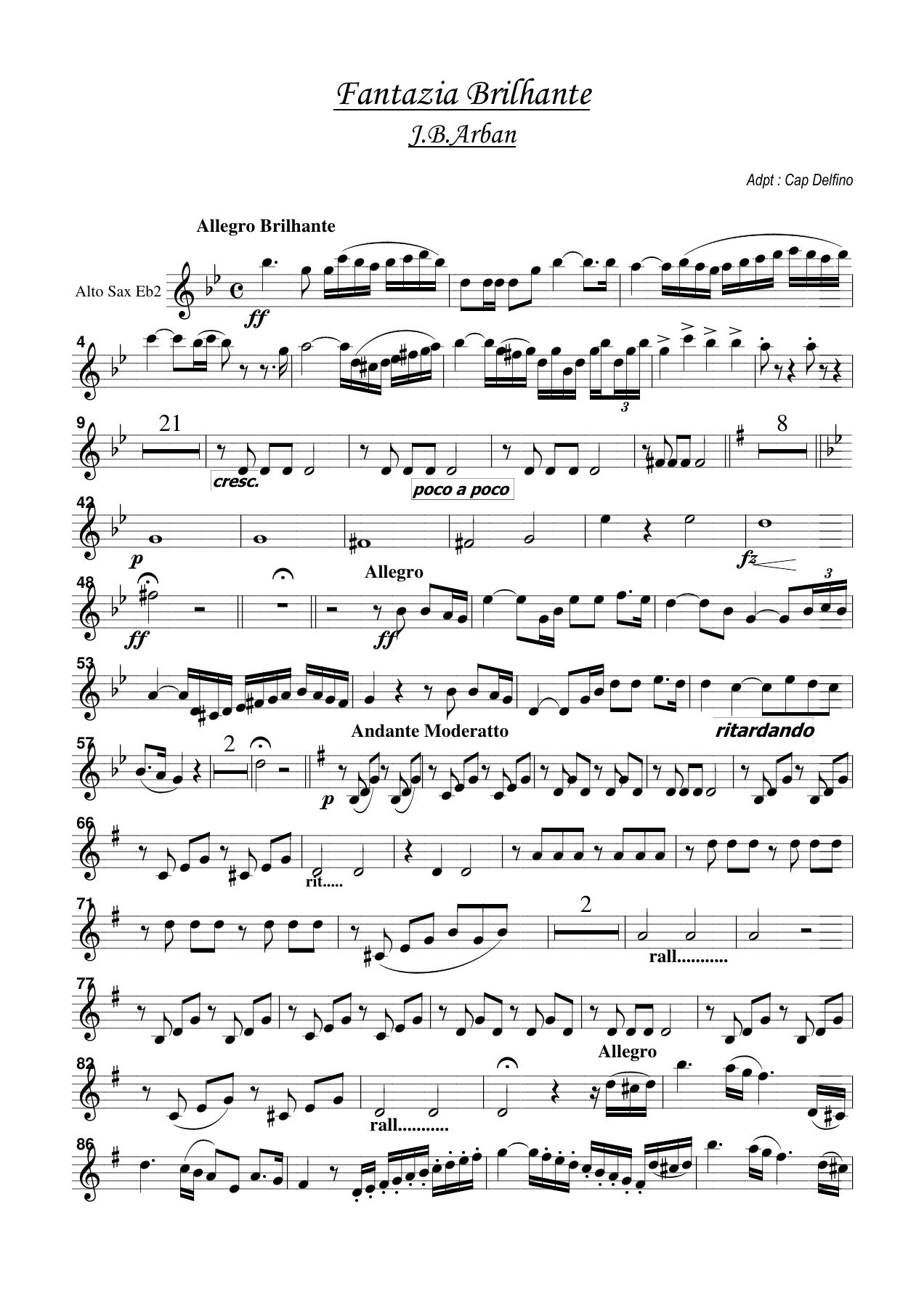 alto sax2 — sheet music preview