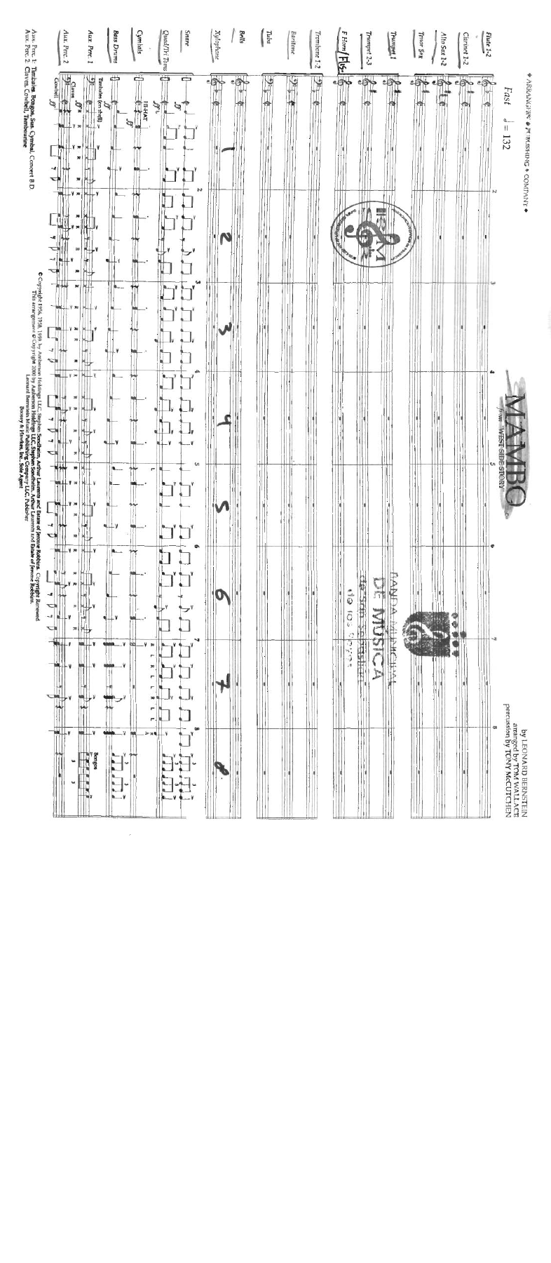 Mambo from West side story - Leonard Bernstein — sheet music preview