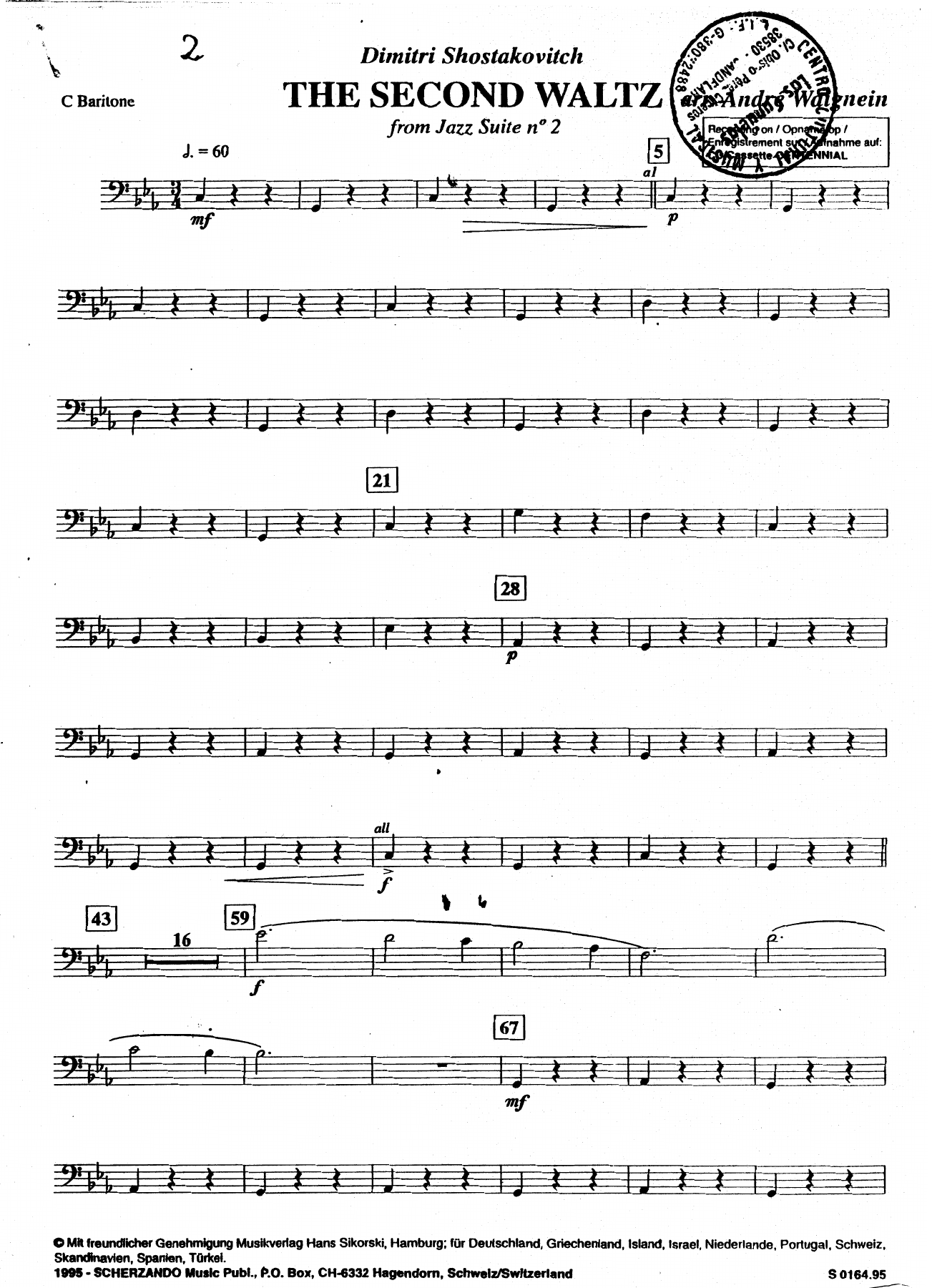 bombardino — sheet music preview