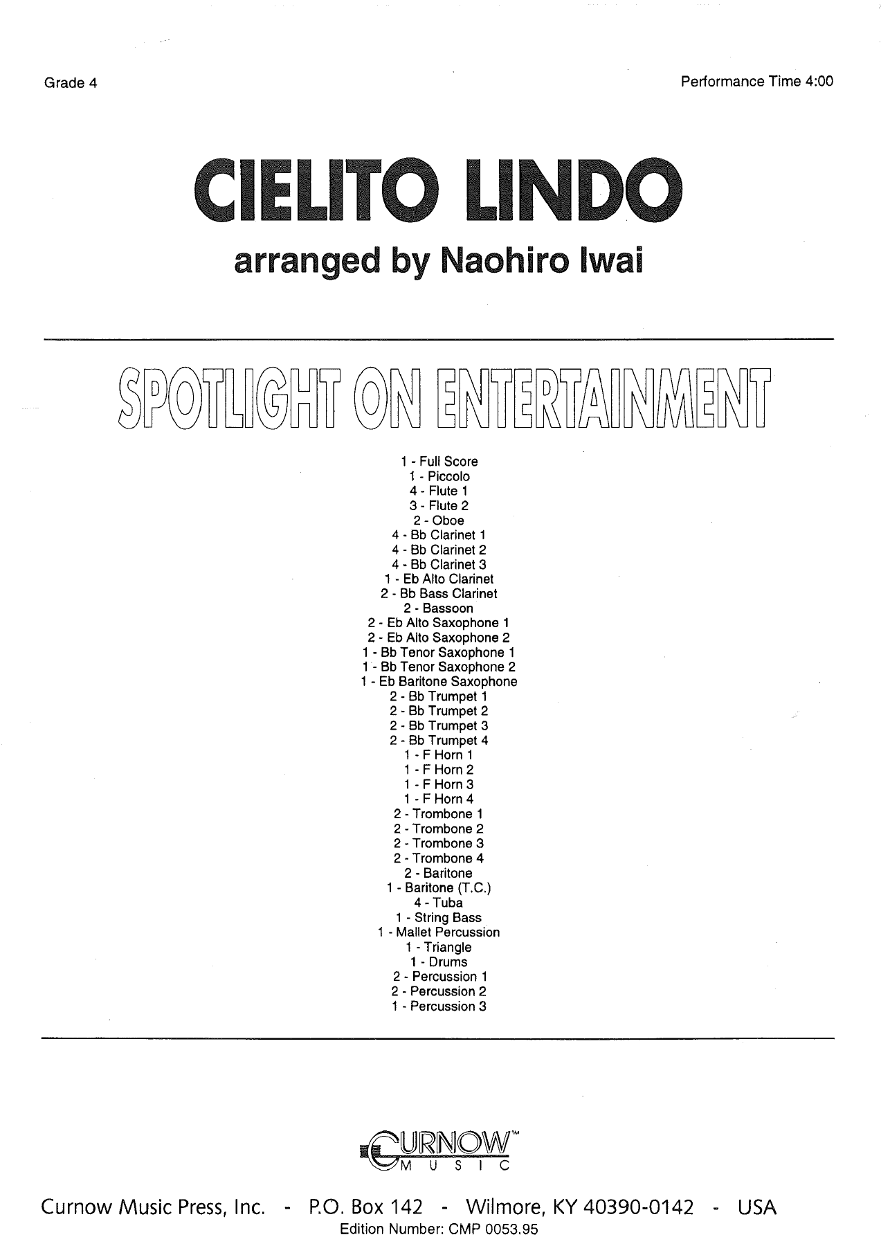 Cielito Lindo (N.Iwai) — sheet music preview