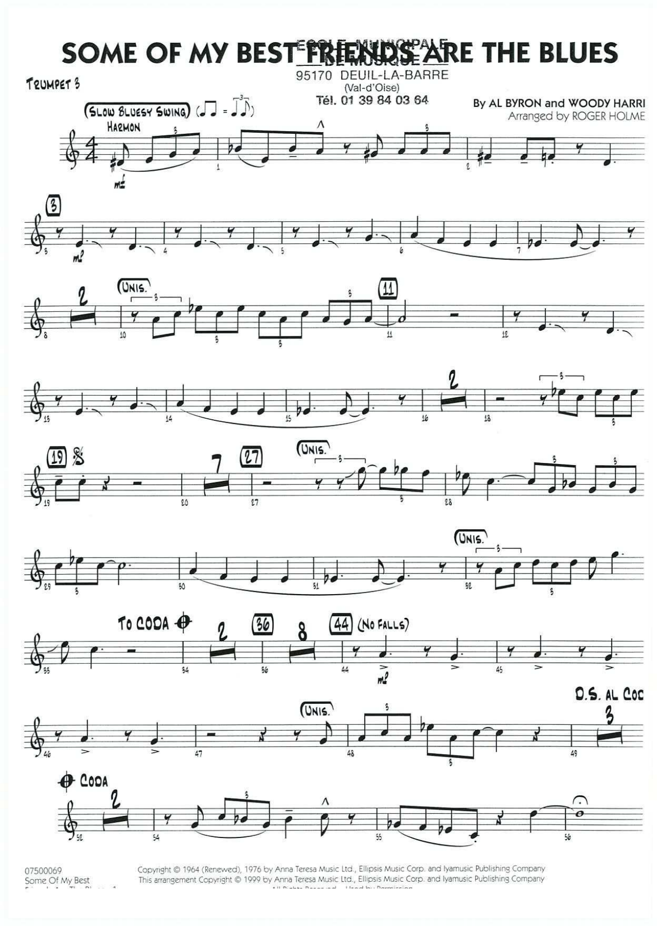 Some of my best - 08 Trompette — sheet music preview