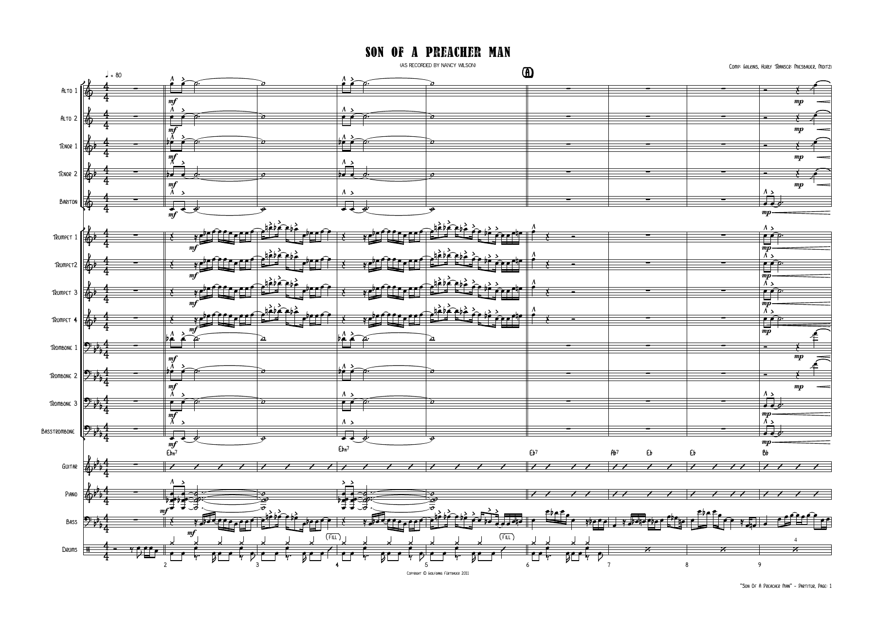 Son Of A Preacher Man — sheet music preview