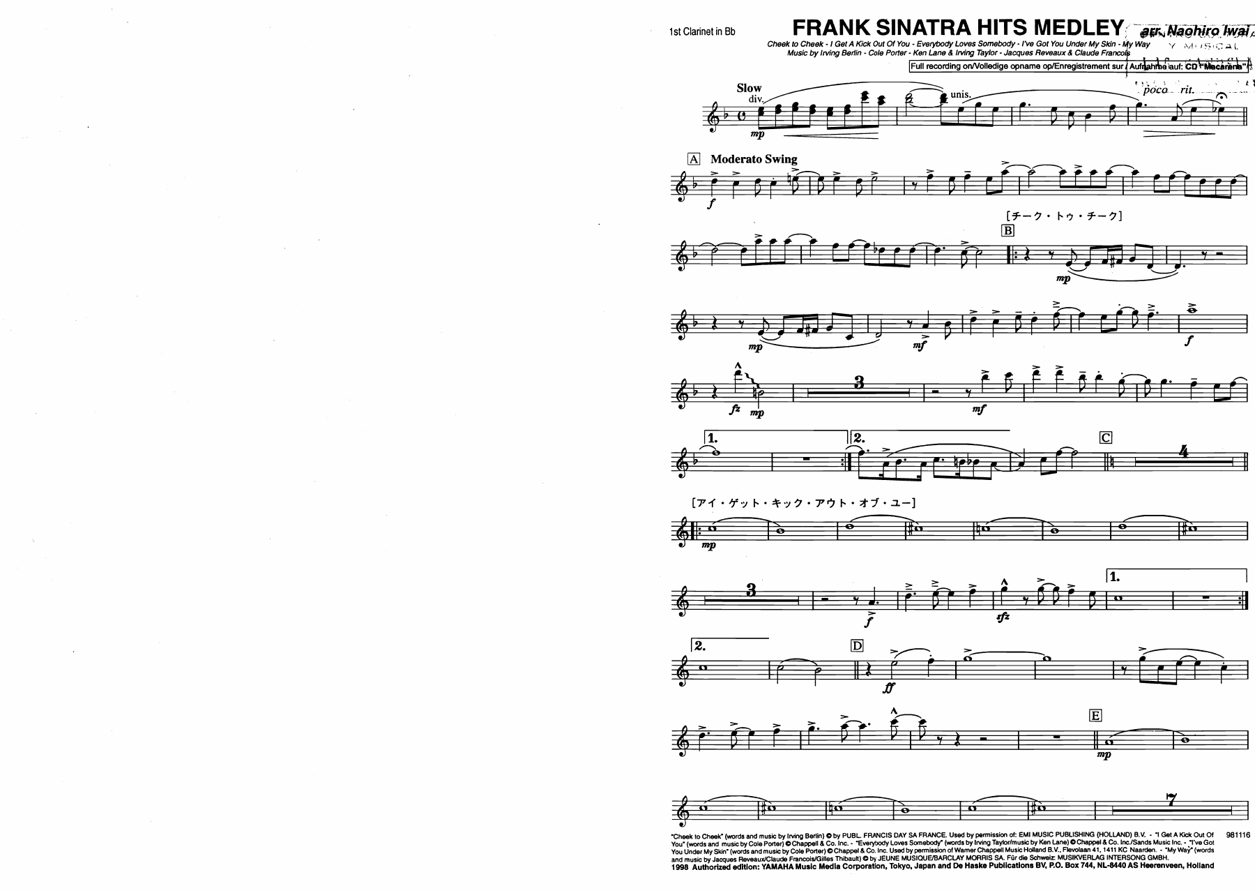 06 clarinete — sheet music preview