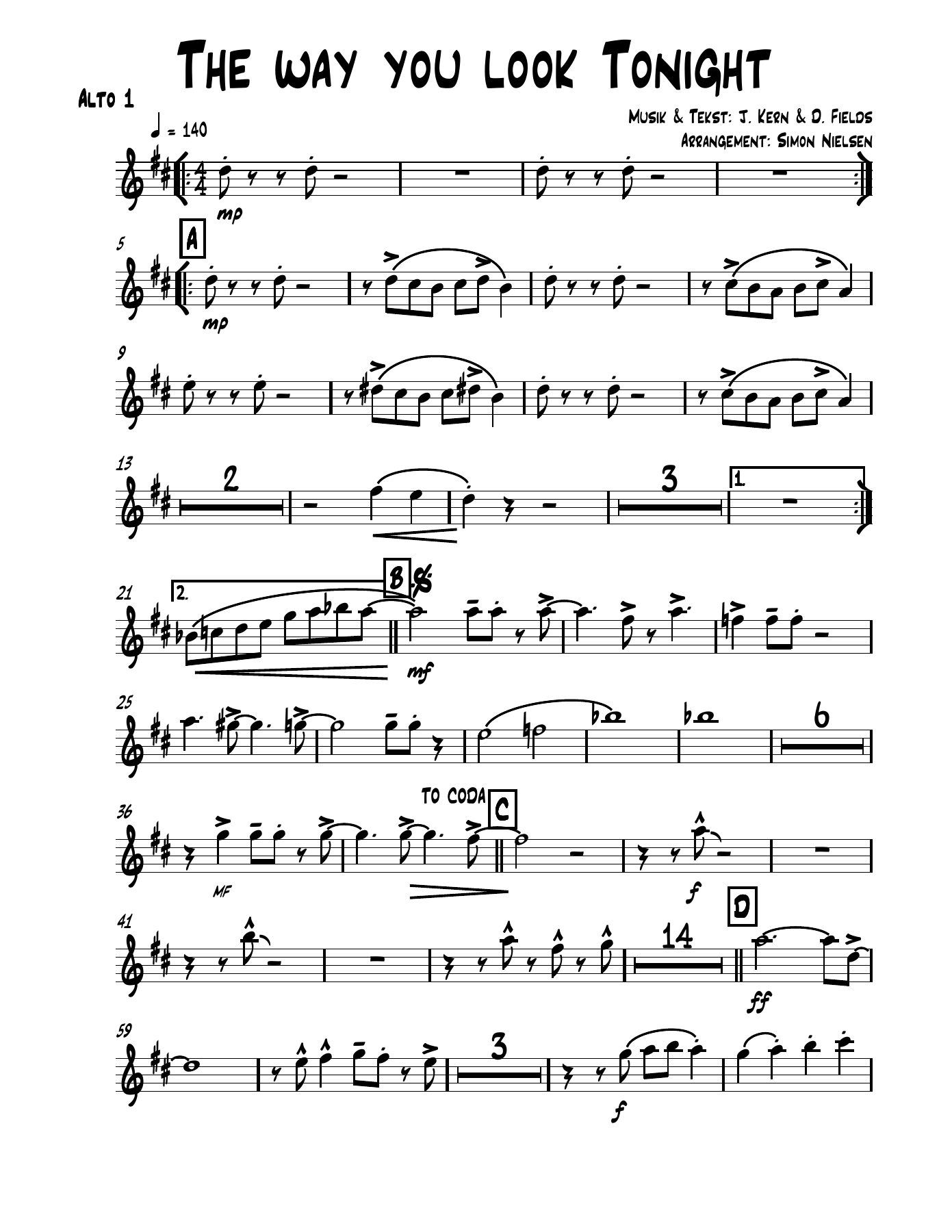 01 Alto — sheet music preview