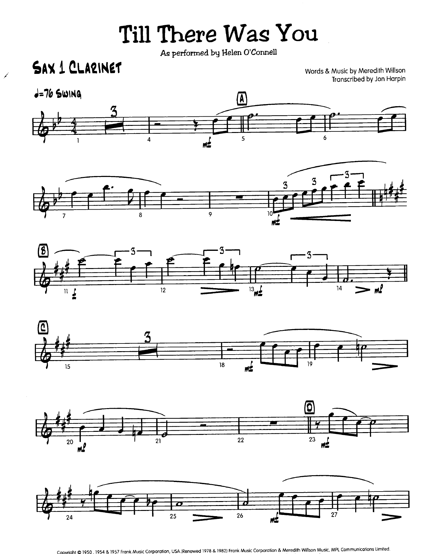 Till There Was You — sheet music preview