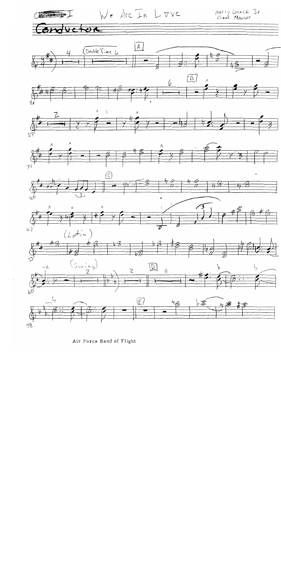 We Are In Love - Harry Connick, Jr — sheet music preview