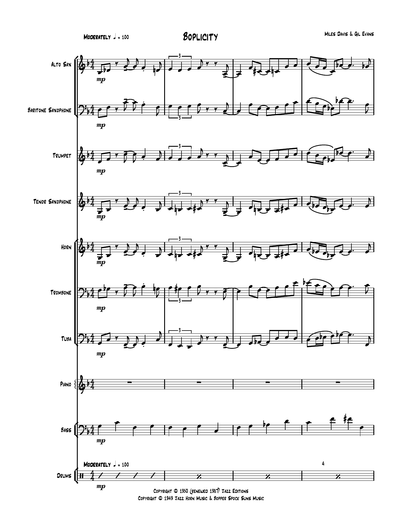 BoblicityLBB — sheet music preview