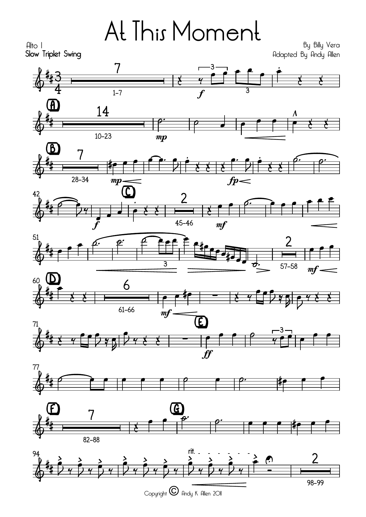 At This Moment - F# — sheet music preview