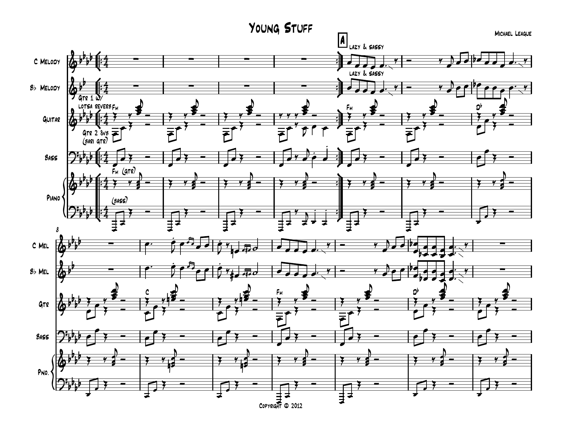 Young Stuff - landscape — sheet music preview