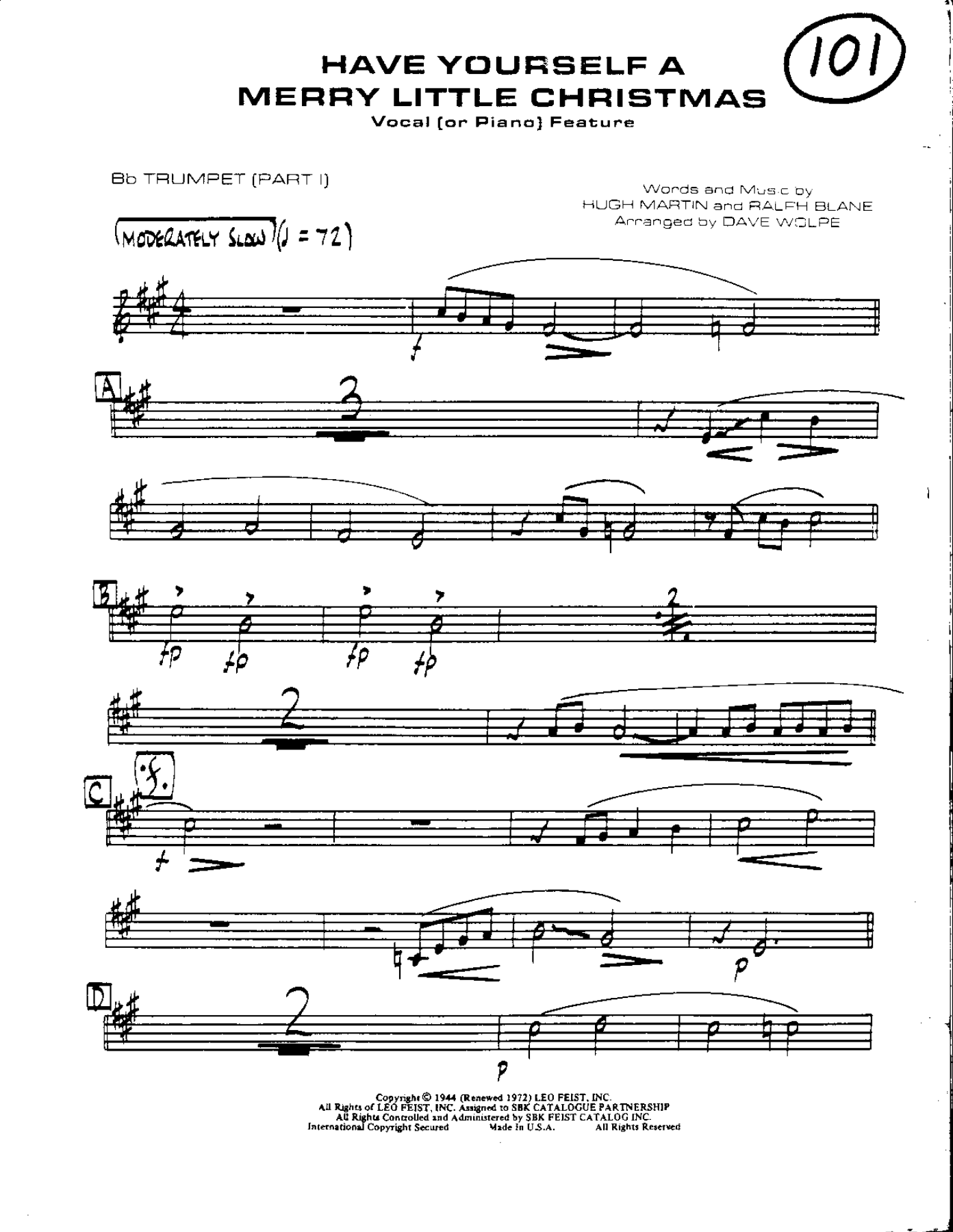 Have Yourselh A Merry Little Christmas — sheet music preview