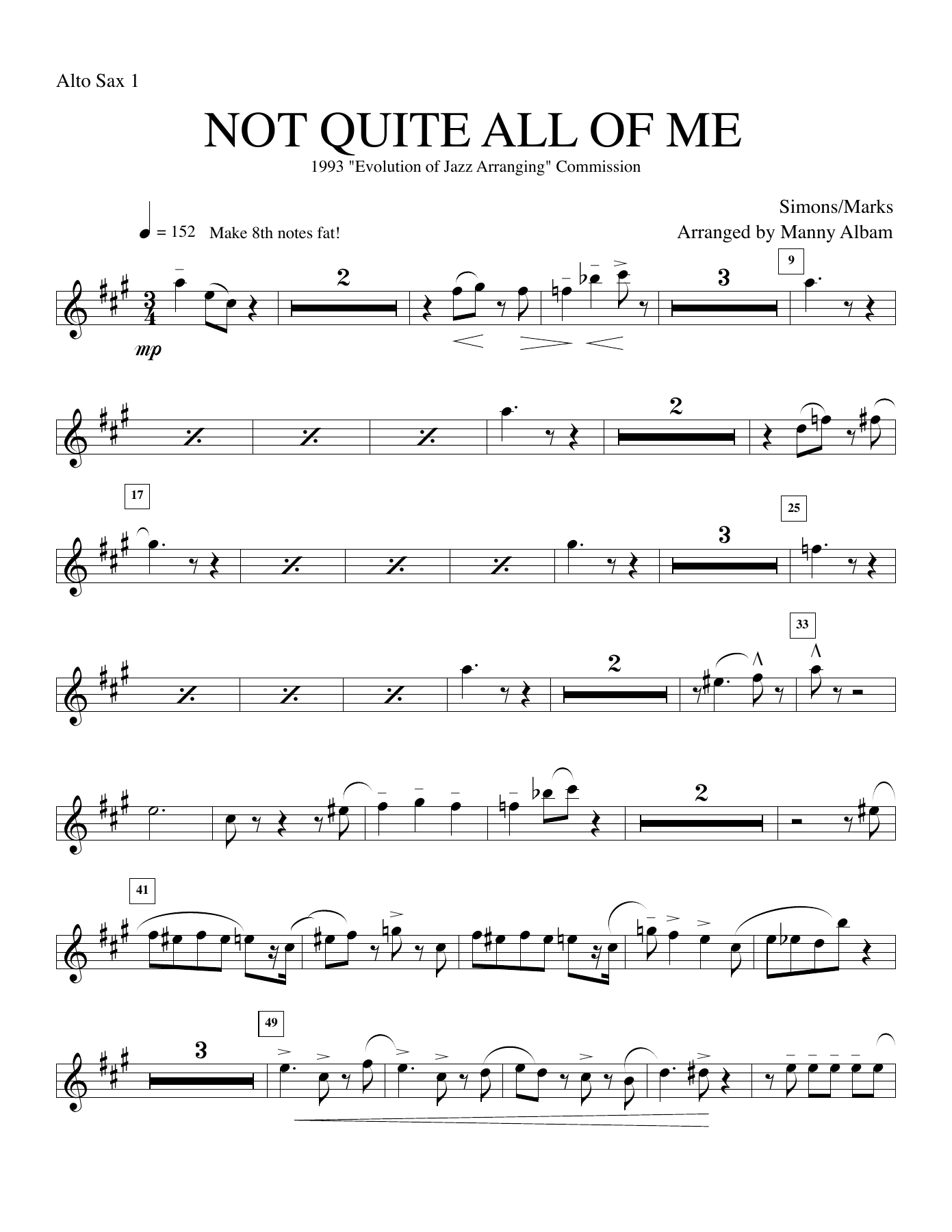 1. Alto — sheet music preview