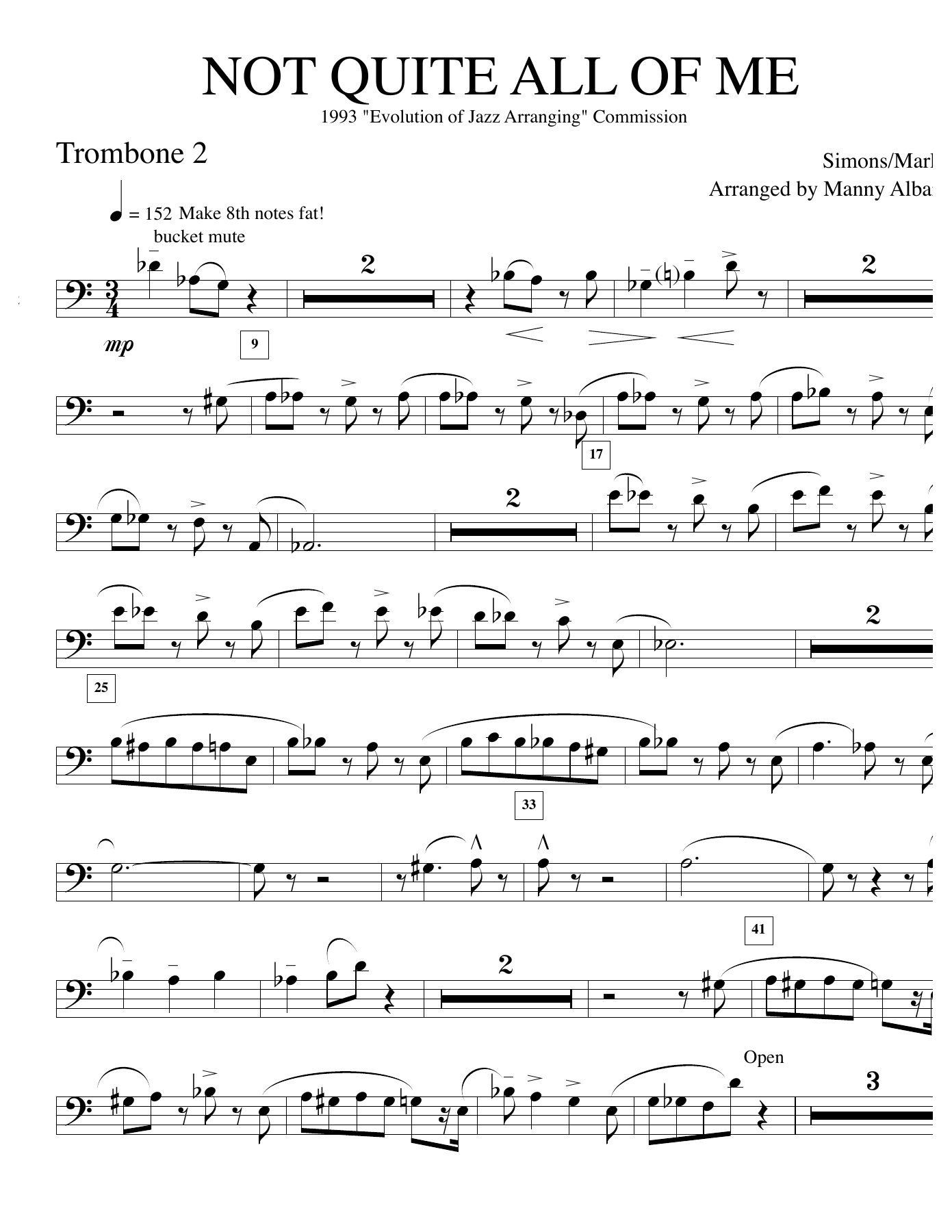 10. Trombone — sheet music preview
