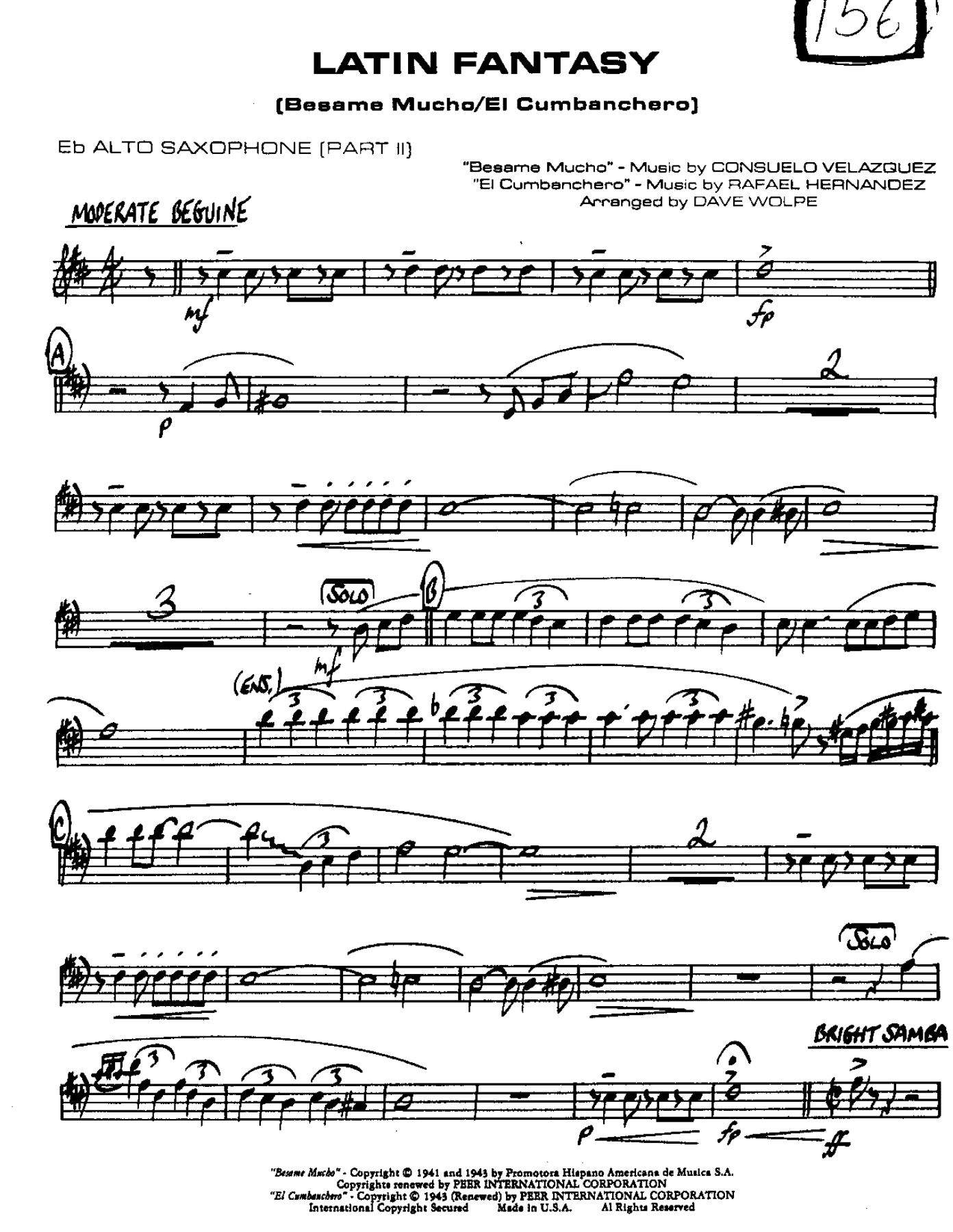 Latin Fantasy — sheet music preview
