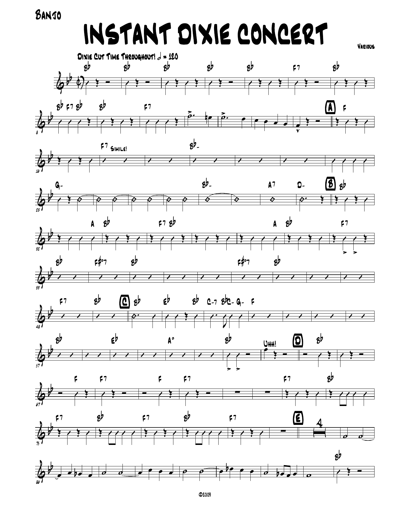 Instant Concert - Brown - 2113 — sheet music preview