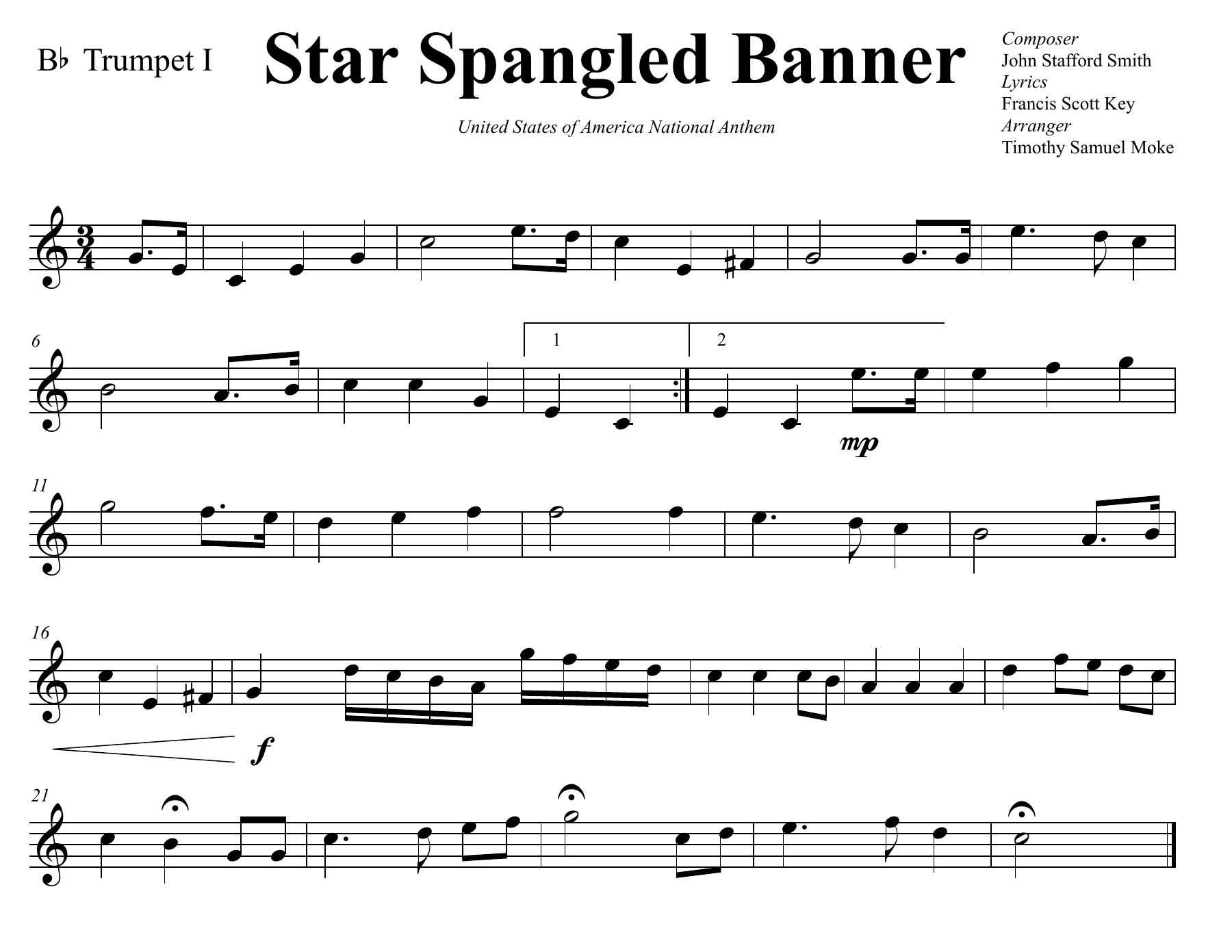 02.-Star-Spangled-Banner-Trumpets — sheet music preview