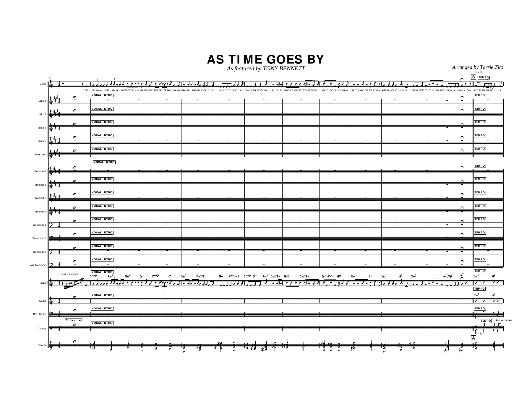 As Time Goes By — sheet music preview