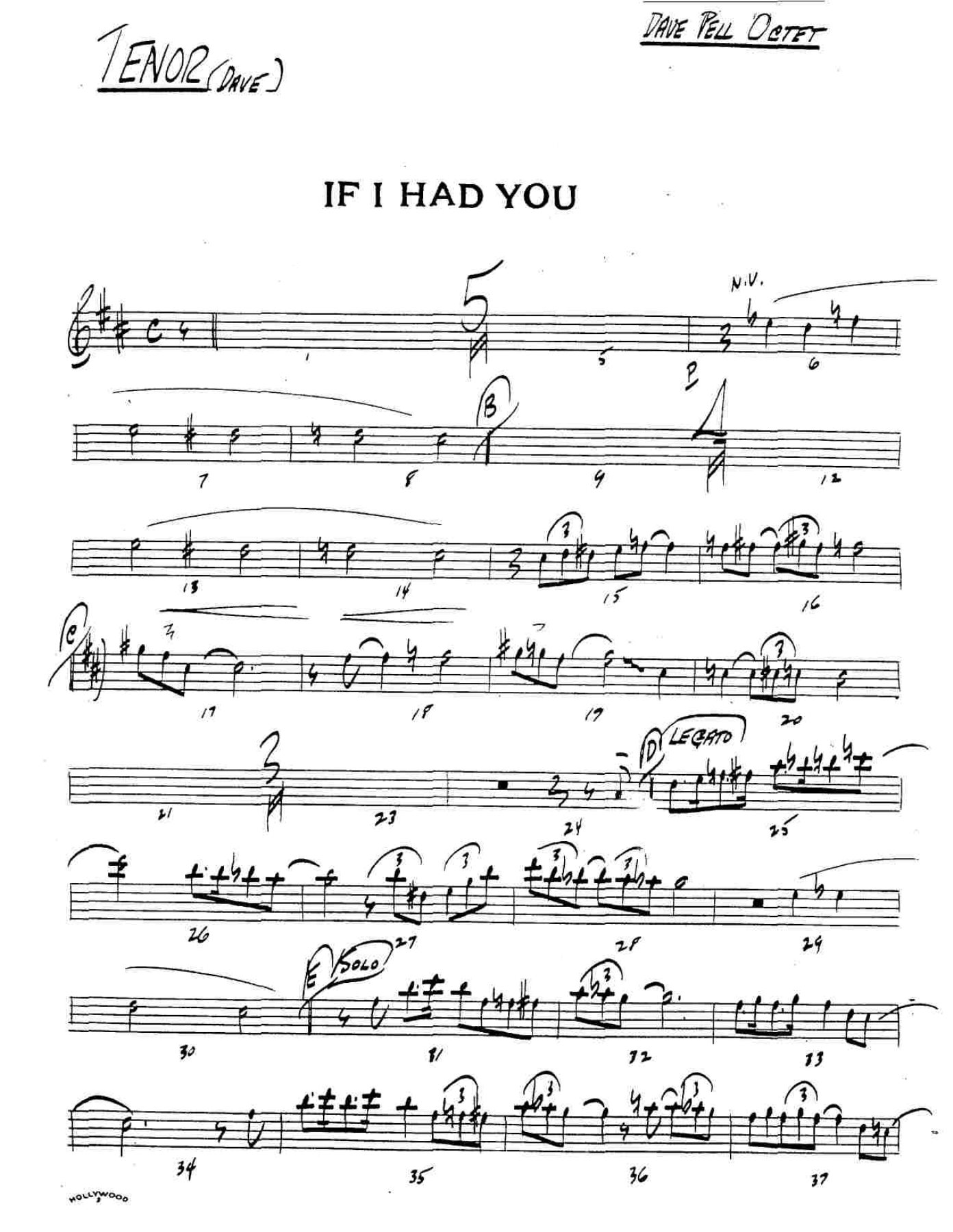 If I Had You — sheet music preview