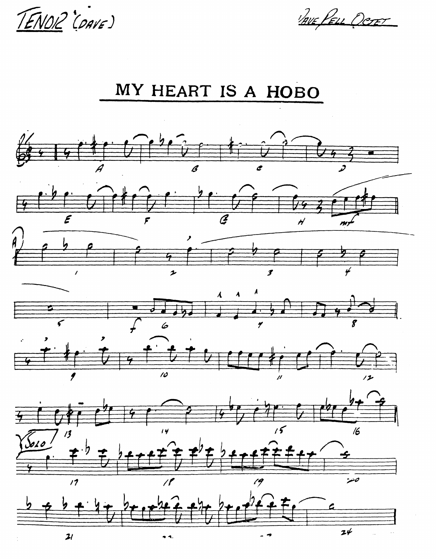 Oh Didn't He Ramble (B.Hollman) D.Pell — sheet music preview