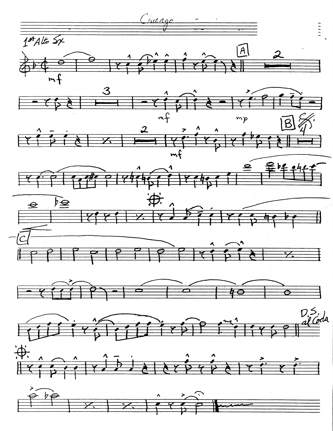 Chicago — sheet music preview