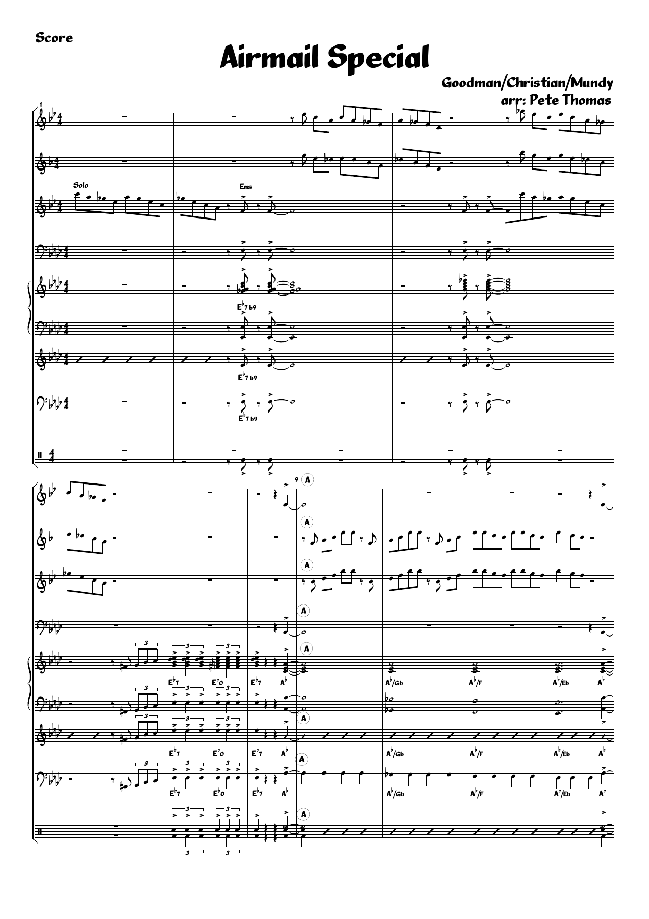 Airmail Special — sheet music preview