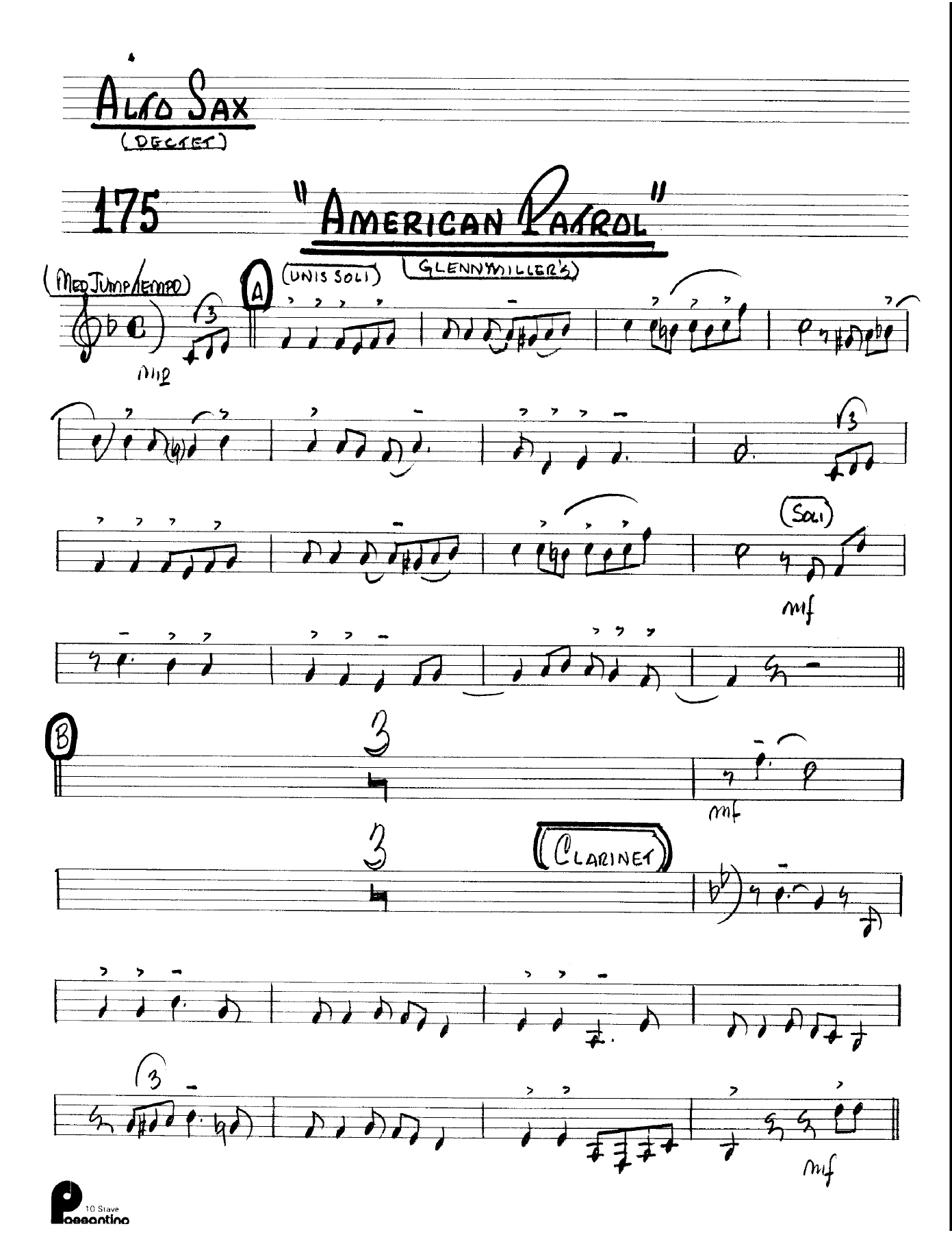 American Patrol (Kenton Dectet #175) 3213 — sheet music preview