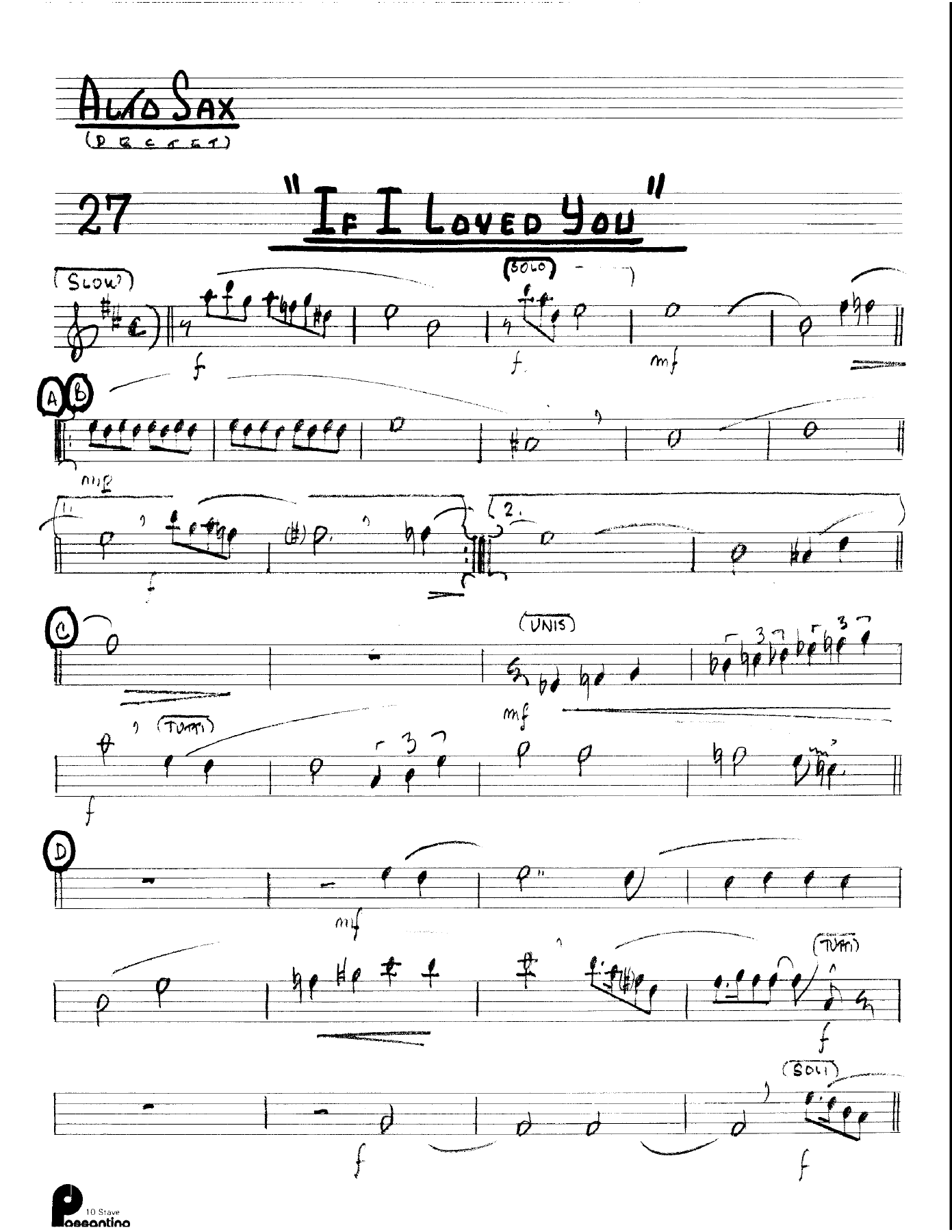If I Loved You (Kenton Dectet #027) 3213 — sheet music preview