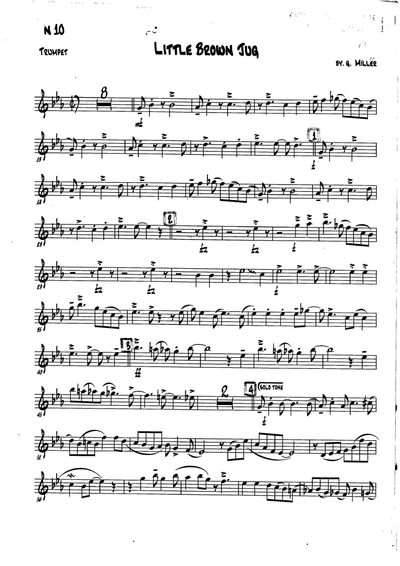 Brass Quartet Jazz — sheet music preview