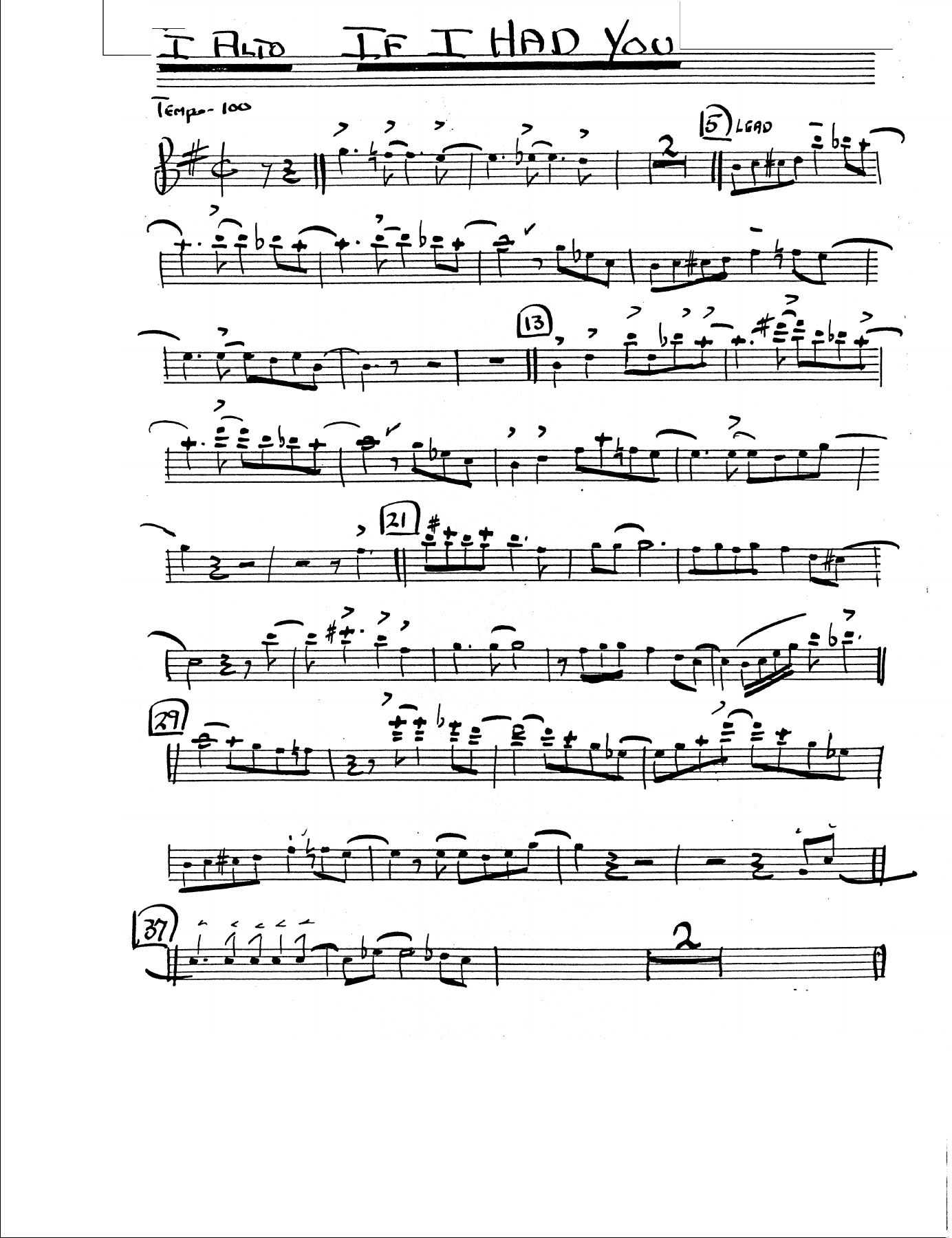 If I Had You (h.Rogers) Vocal — sheet music preview