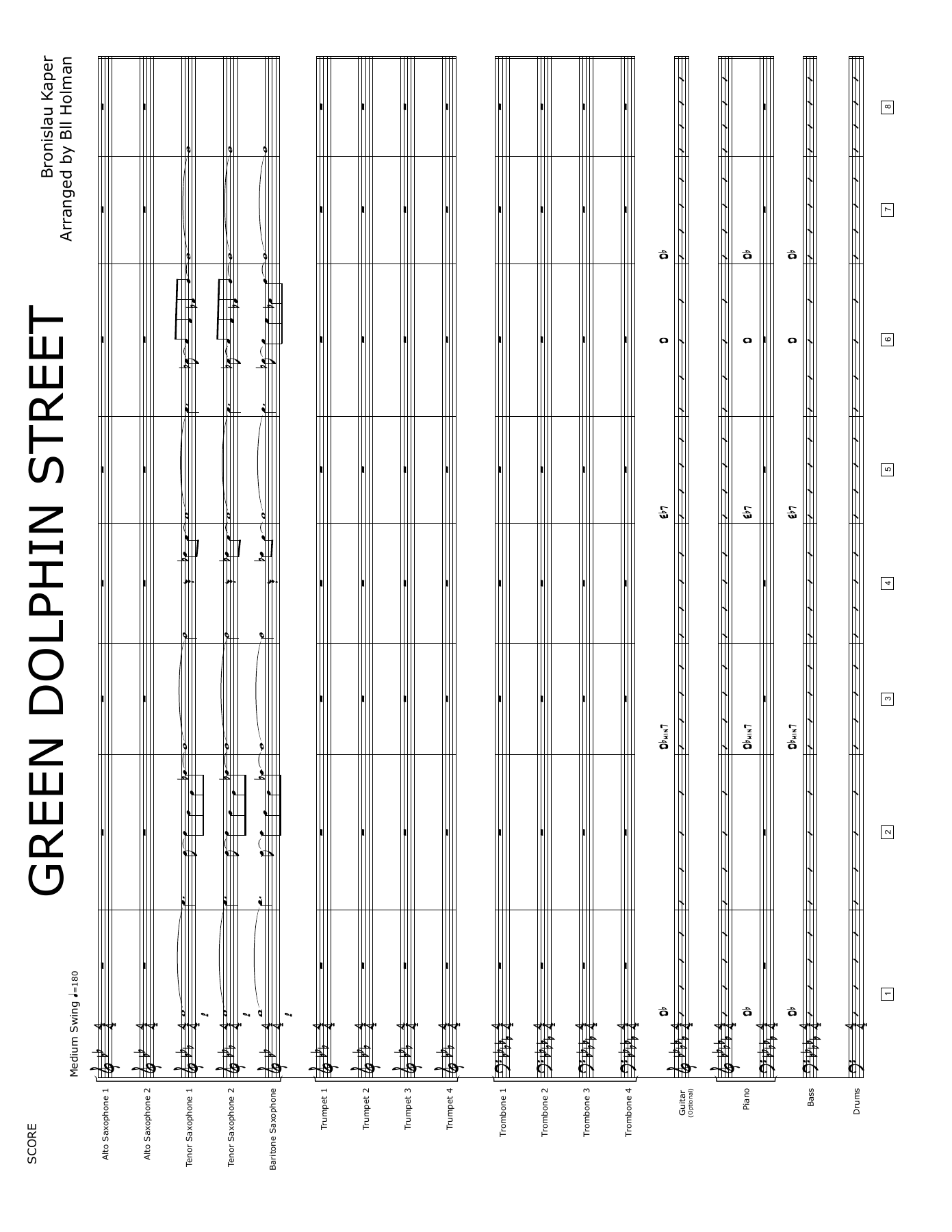 On Green Dolphin Street (B.Holman) MP3 — sheet music preview