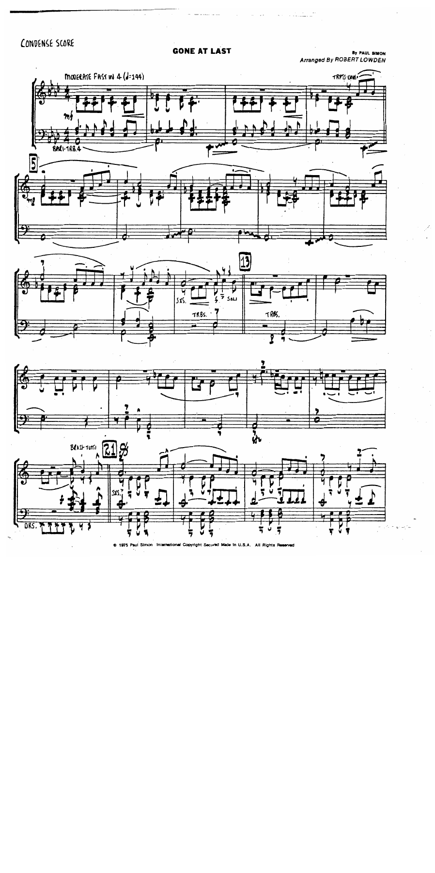 I Honestly Love You — sheet music preview