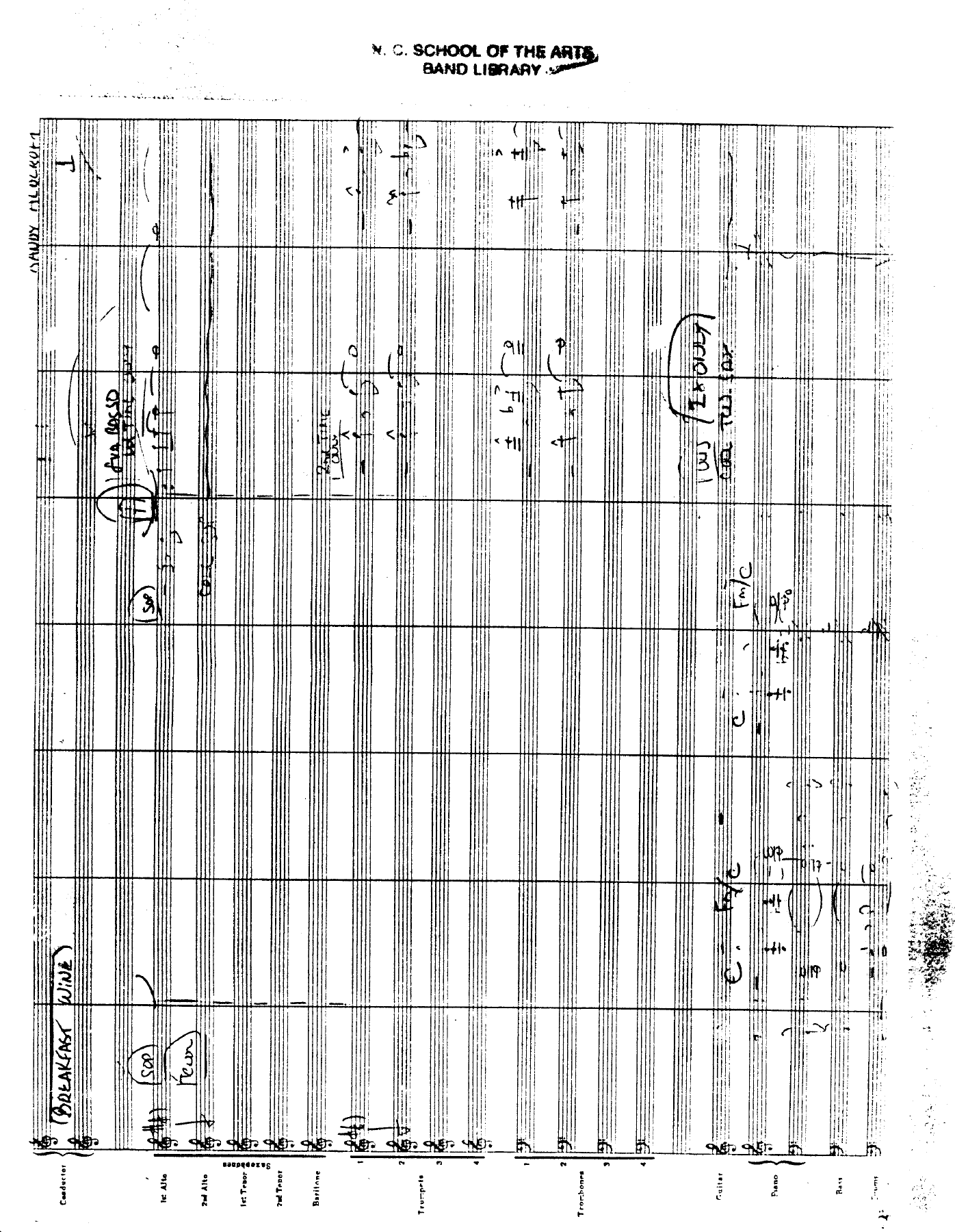 Breakfast Wine (R.Aldcroft) B.Shew MP3 — sheet music preview