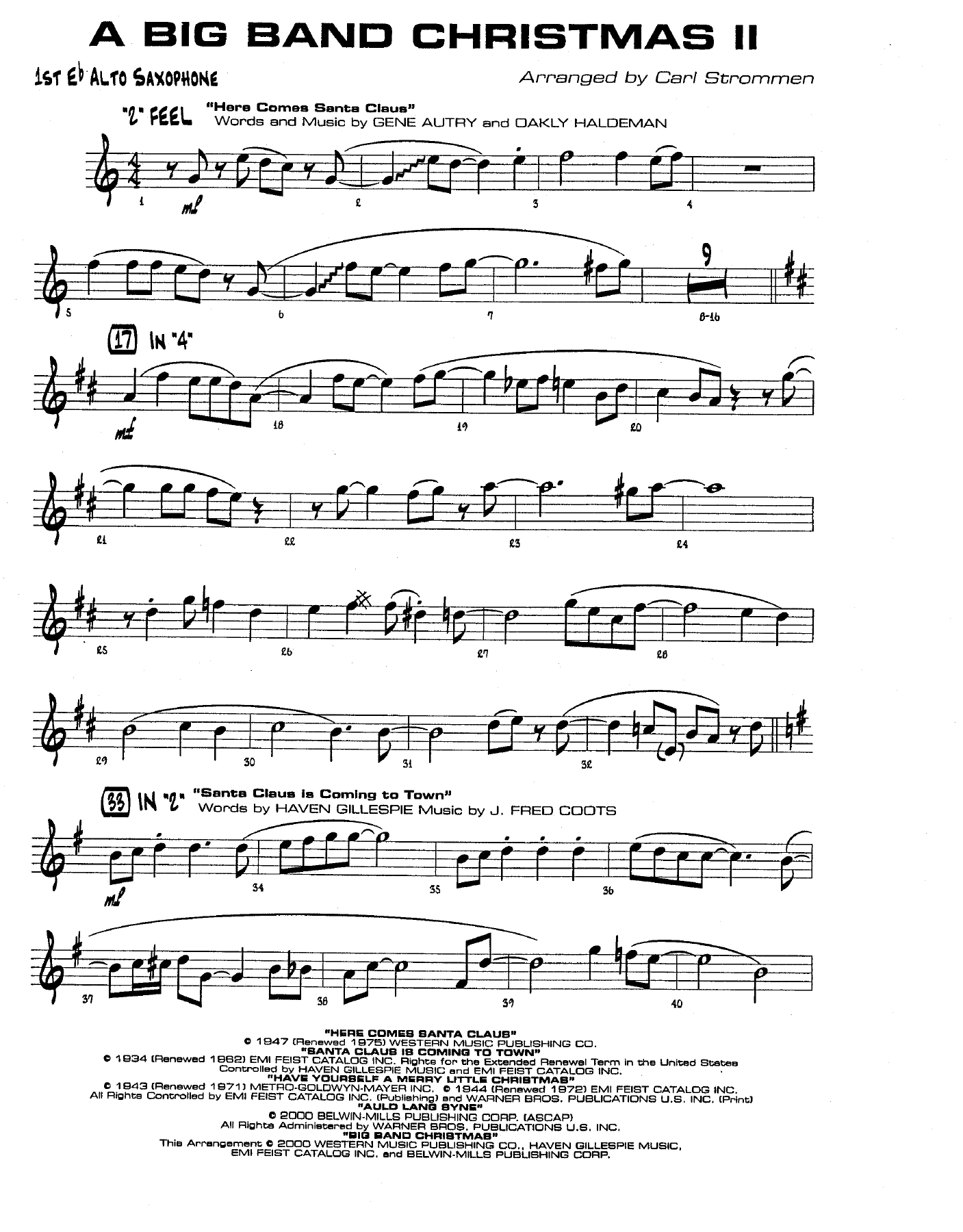 A Big Band Christmas II (C.Strommen) MP3.47 — sheet music preview