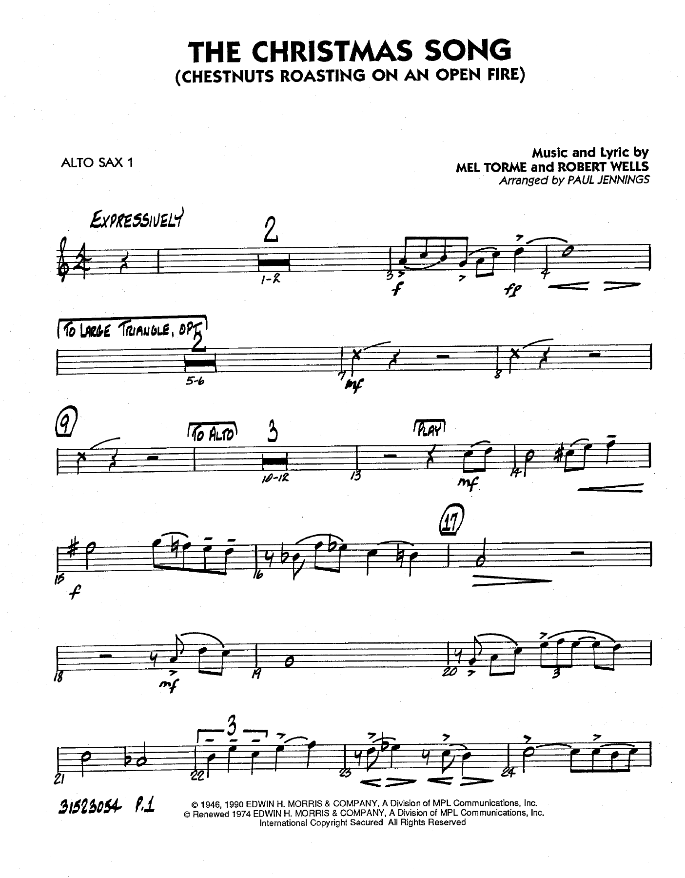 Christmas Song — sheet music preview