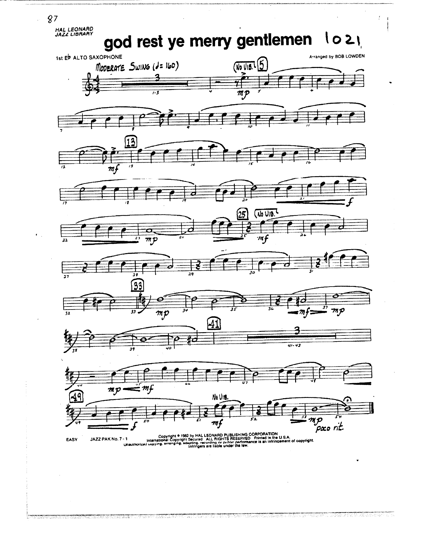 God Bless Ye Merry Gentlemen — sheet music preview