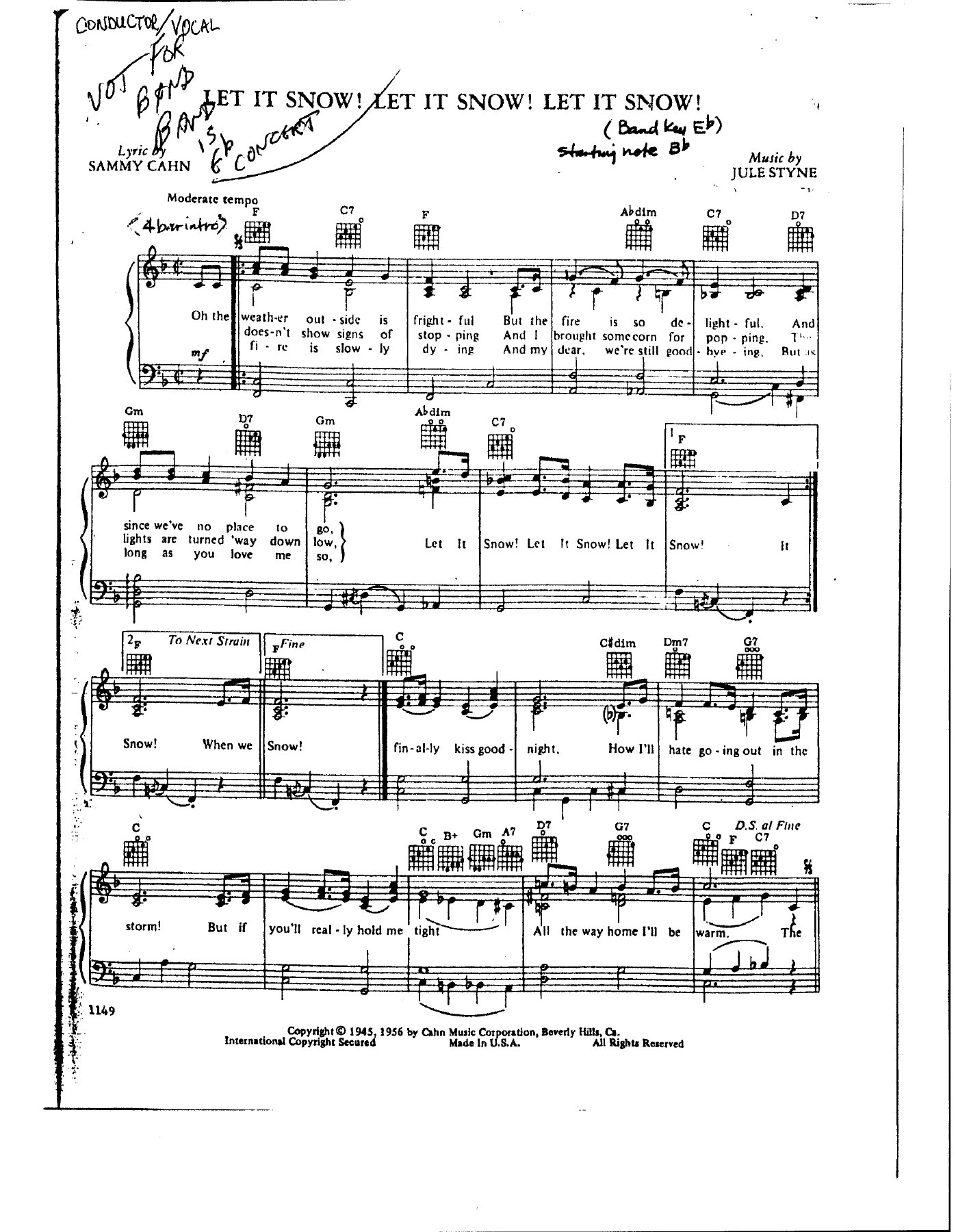 Let It Snow — sheet music preview
