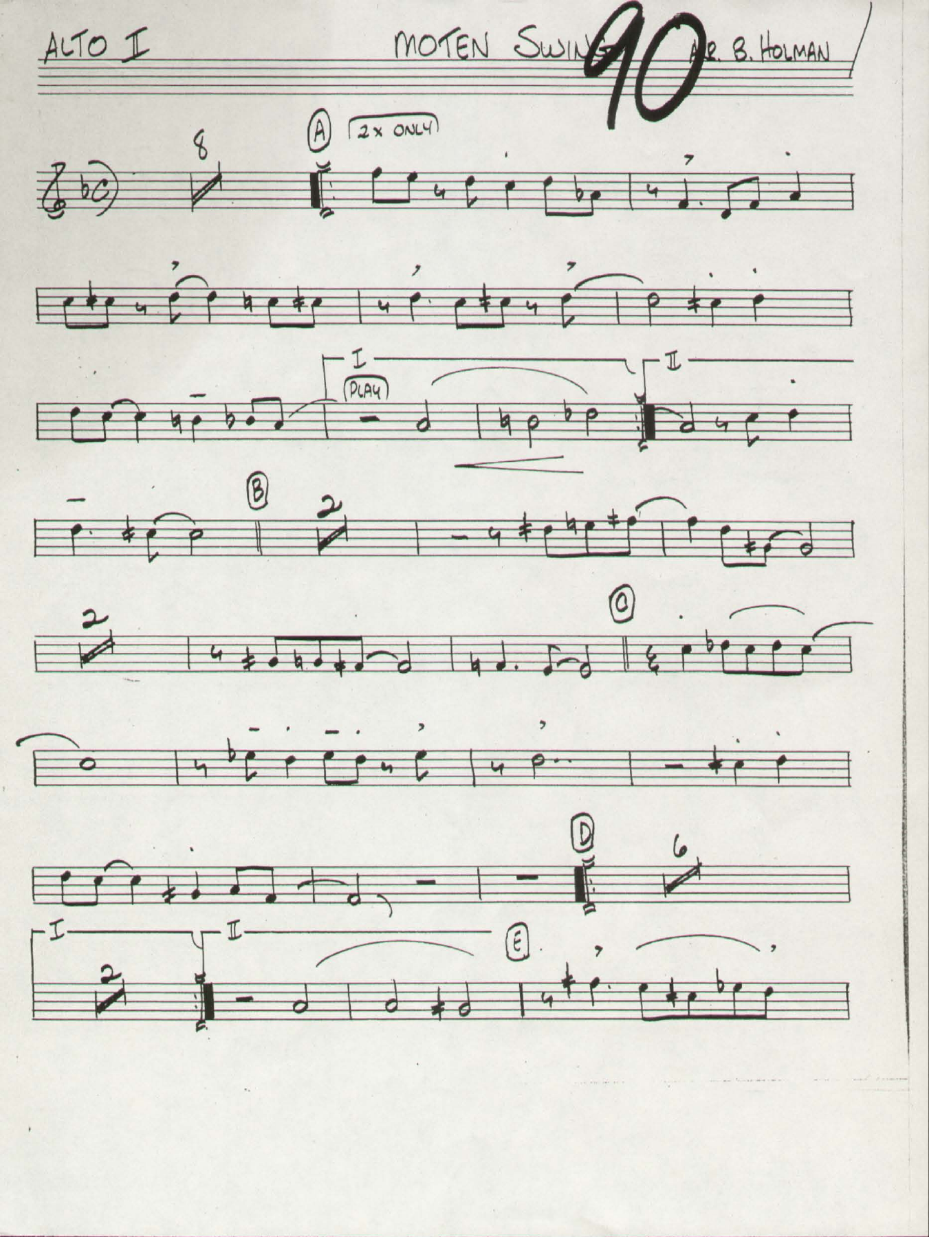 Moten Swing — sheet music preview