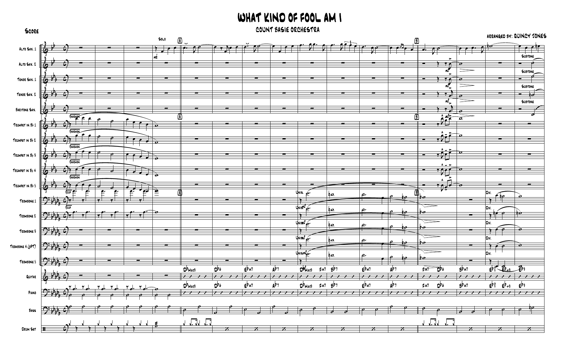 What Kind Of Fool Am I (Q.Jones) MP3.AS — sheet music preview