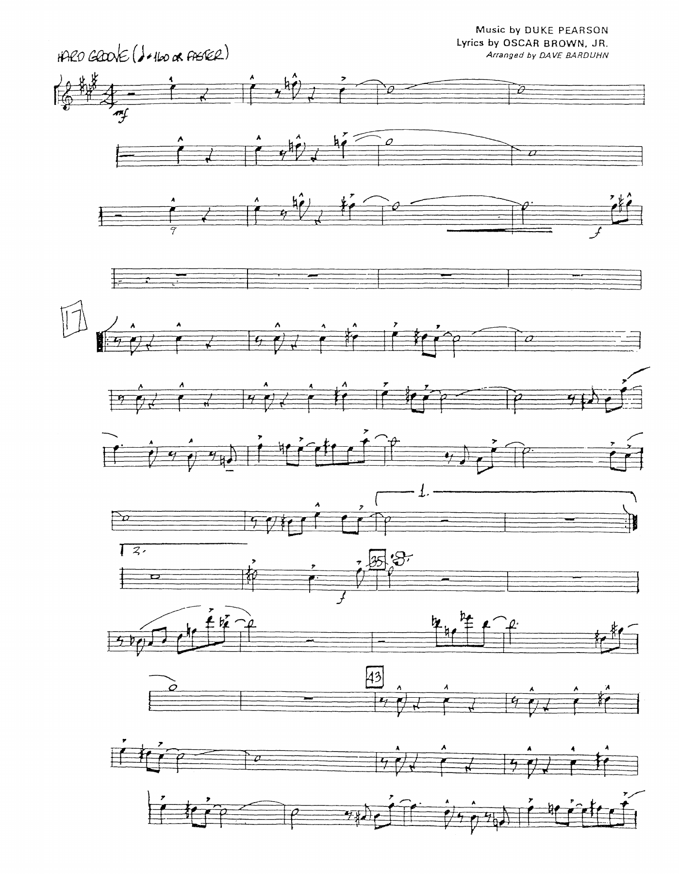 Jeannine — sheet music preview