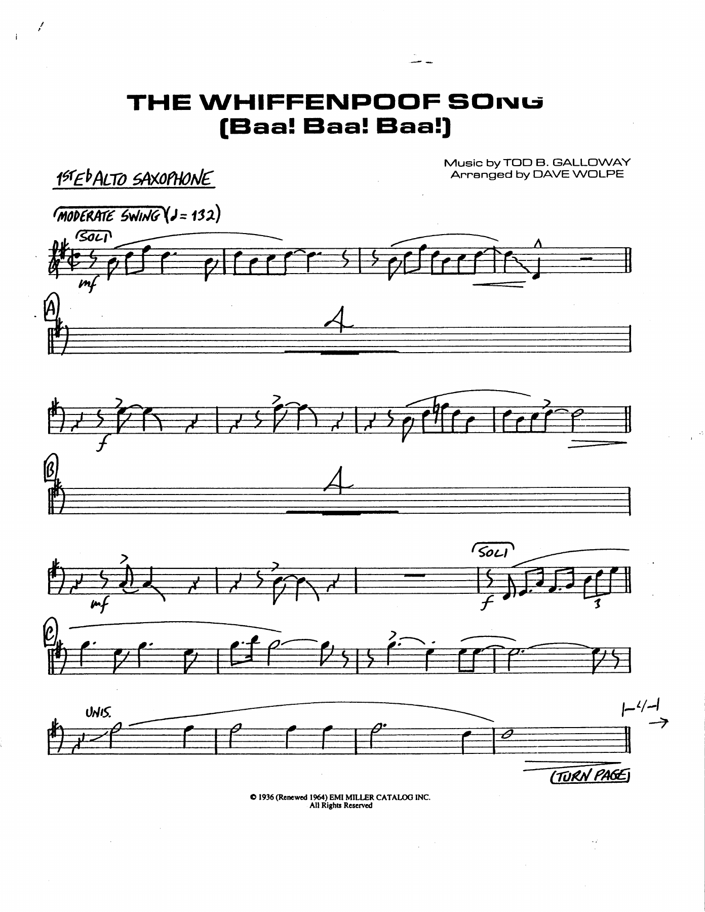 Whiffenpoof Song — sheet music preview