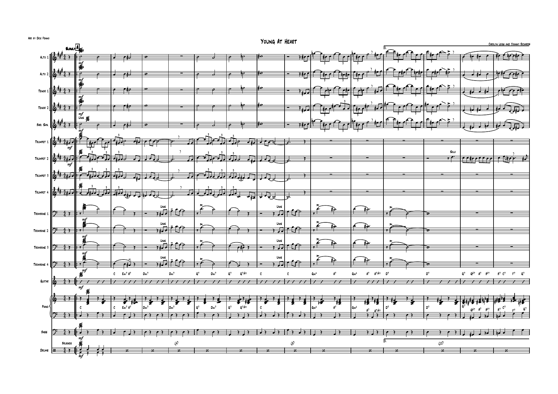 Young At Heart — sheet music preview