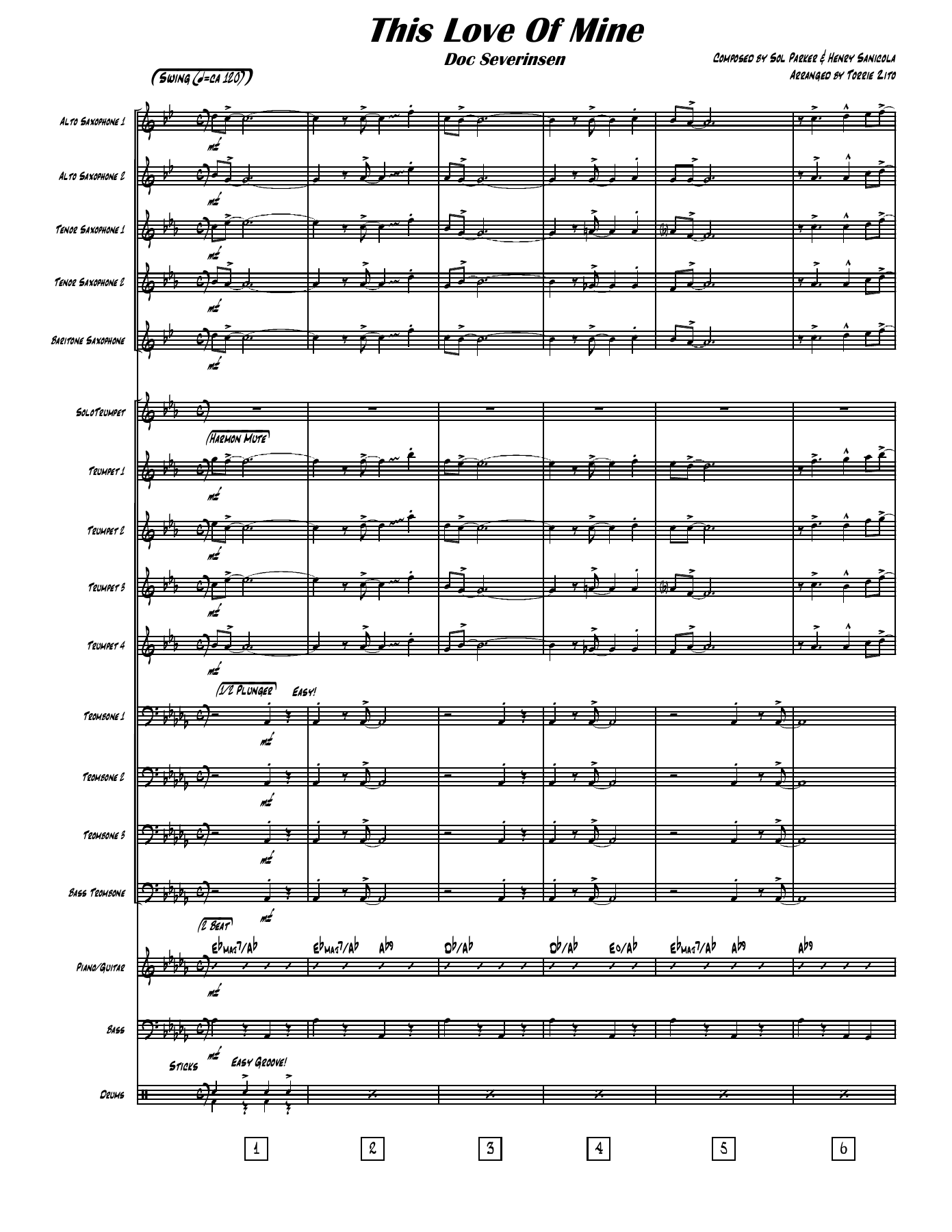 This Love Of Mine (T.Zito) Doc Severinsen — sheet music preview